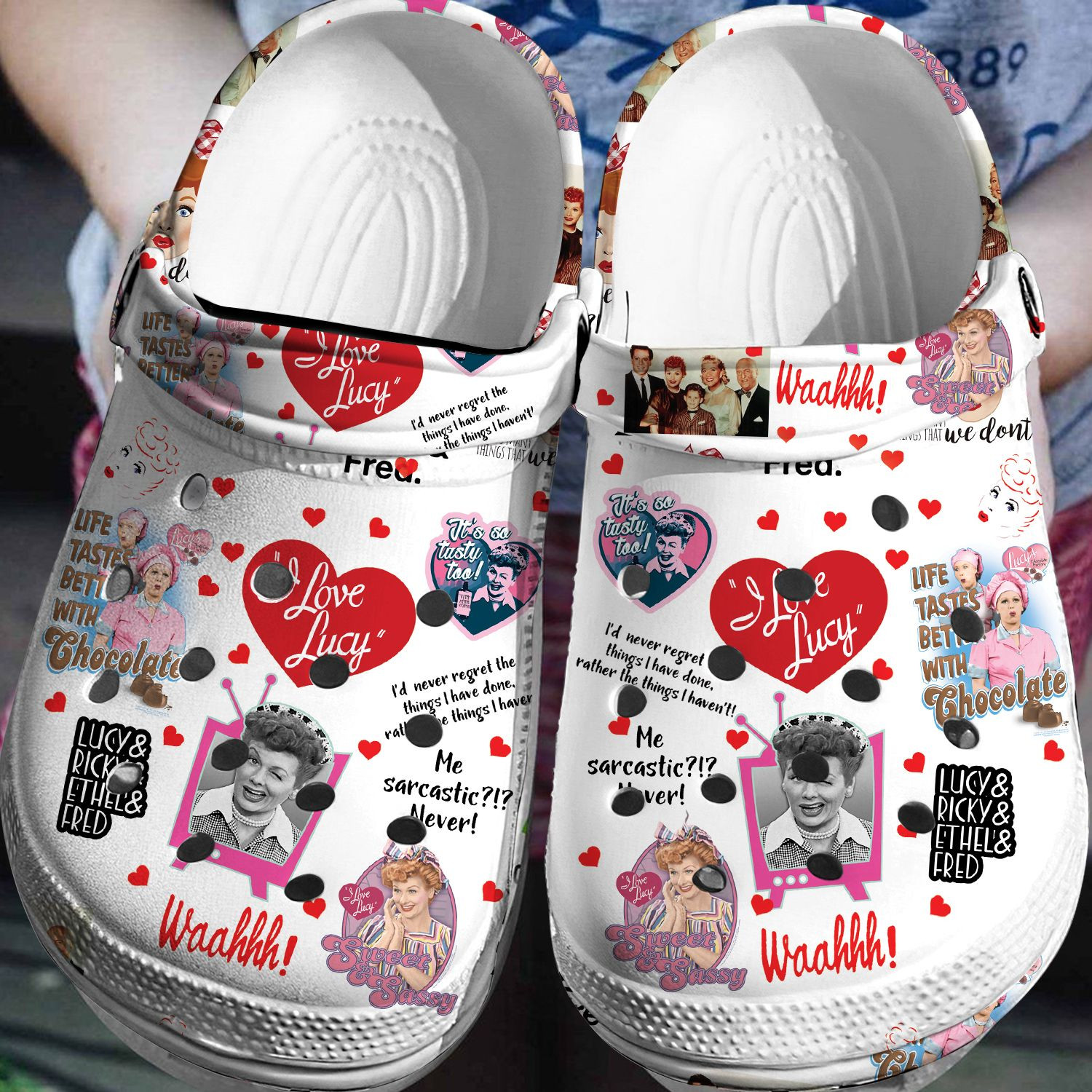 I Love Lucy Crocs For Men And Women 3D Clog Shoes