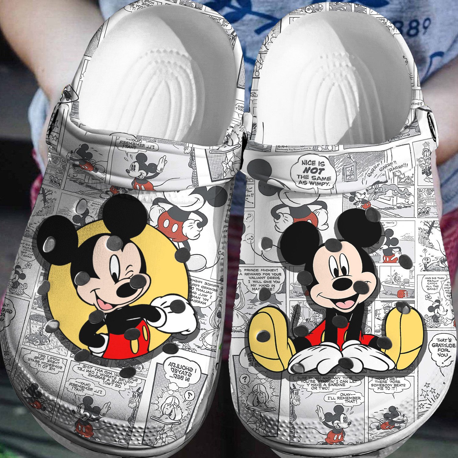 Mickey Mouse Crocs 3D Clog Shoes