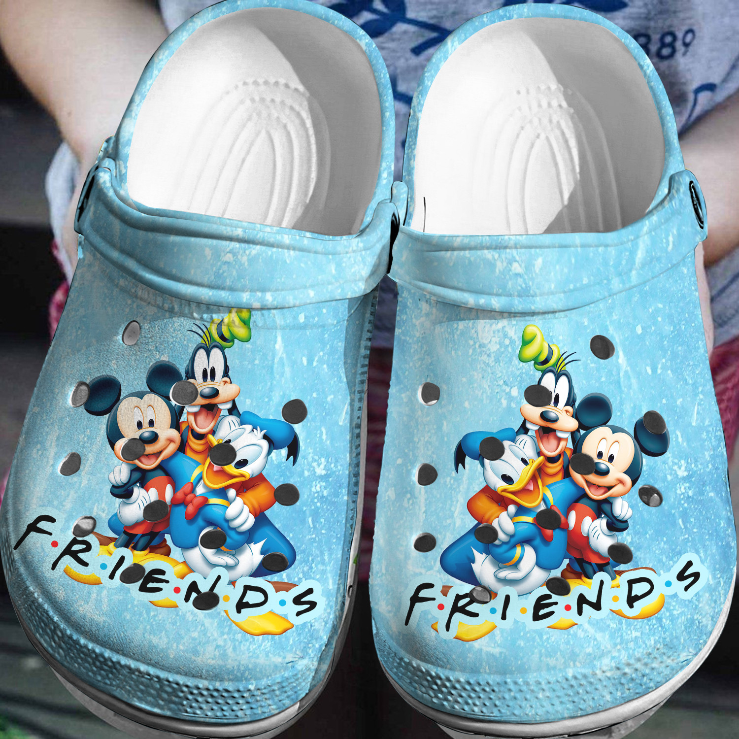 Mickey And Friends Crocs 3D Clog Shoes