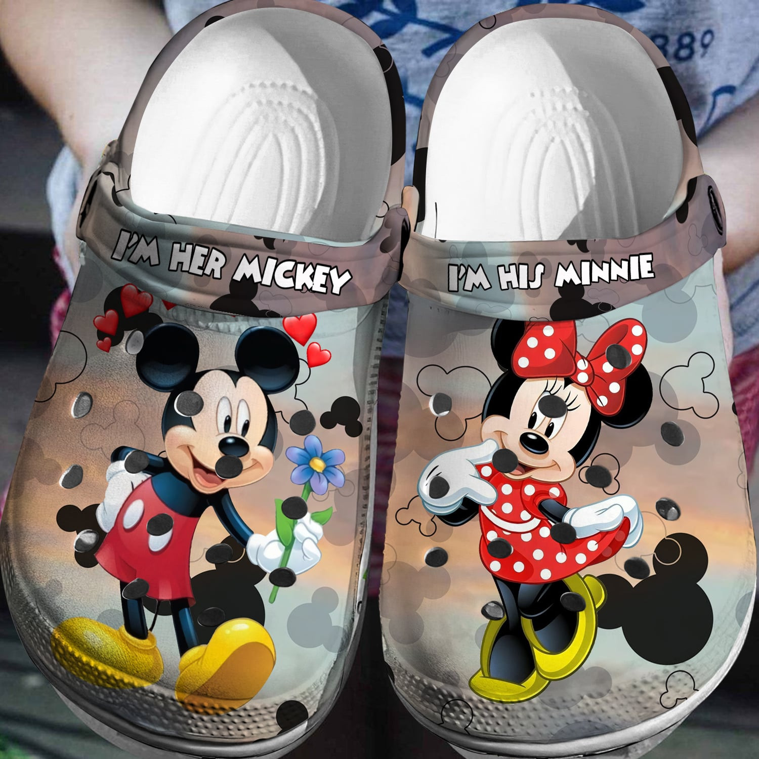 Mickey Minnie Crocs 3D Clog Shoes