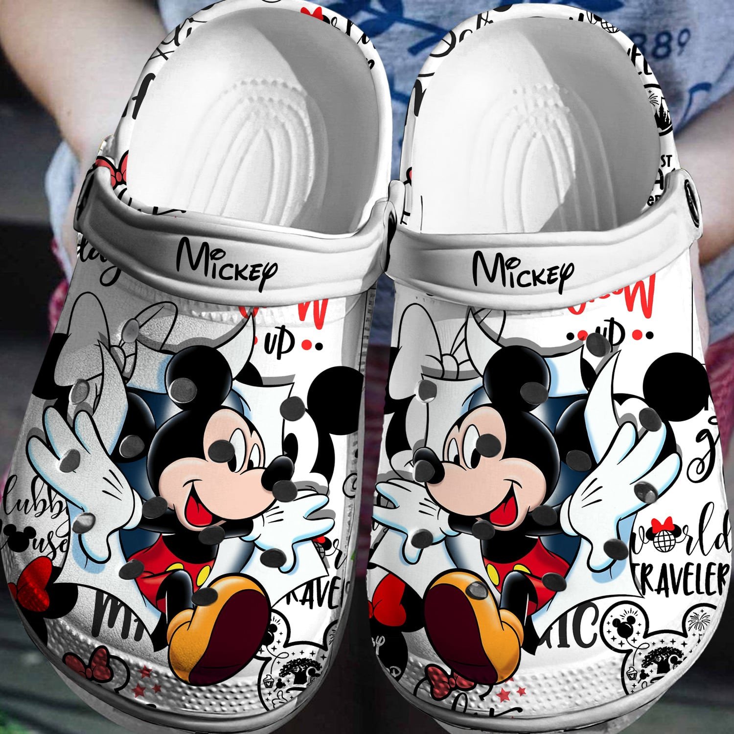 Mickey Crocs 3D Clog Shoes