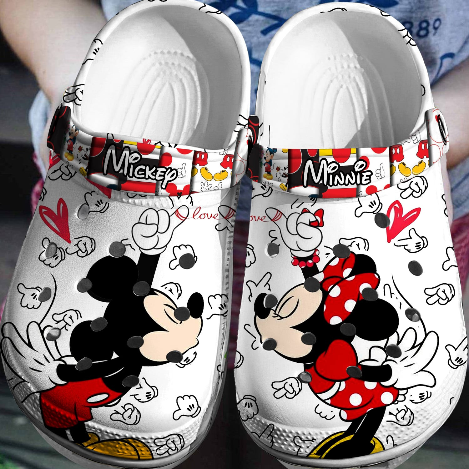 Mickey Minnie Crocs 3D Clog Shoes