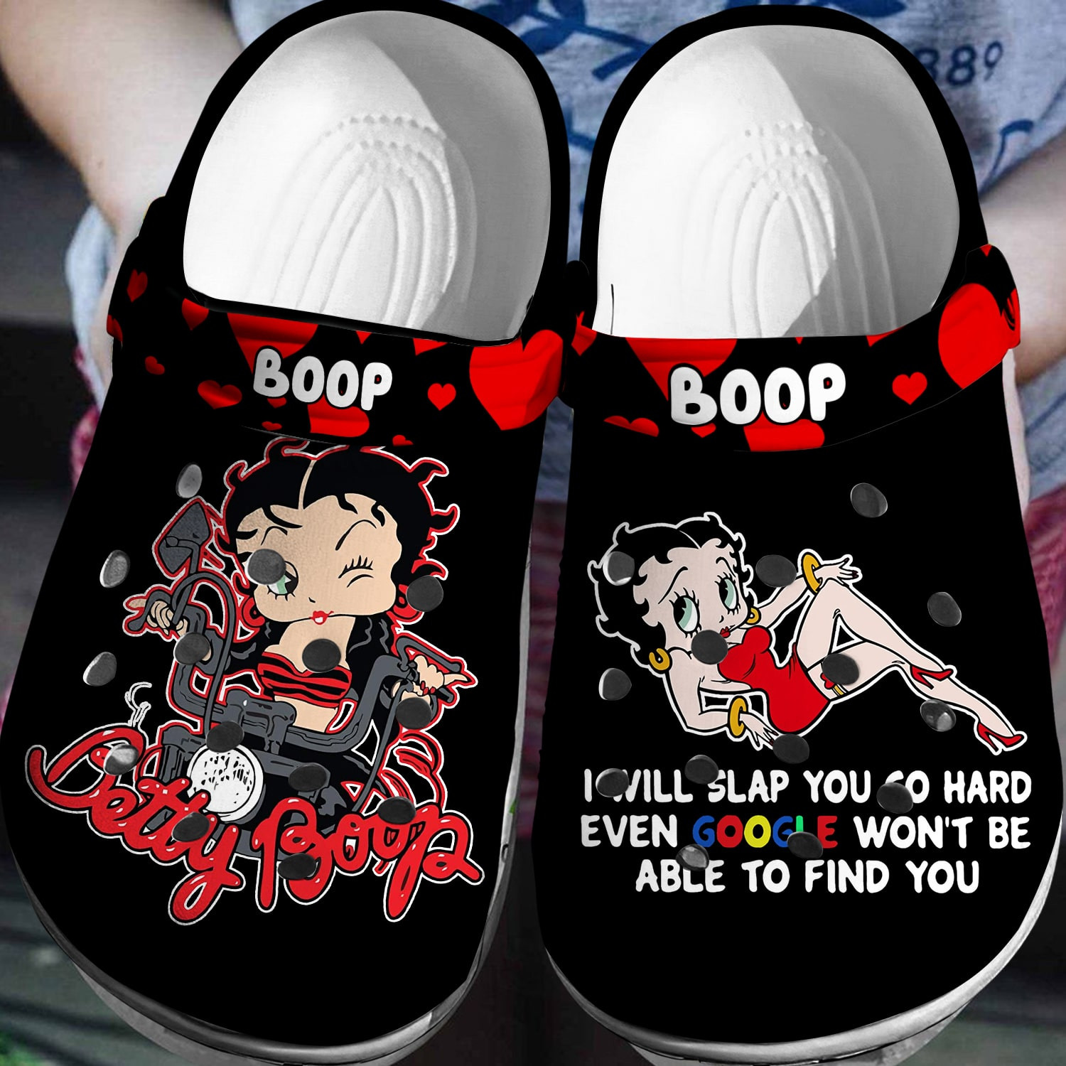 Betty Boop Crocs 3D Clog Shoes