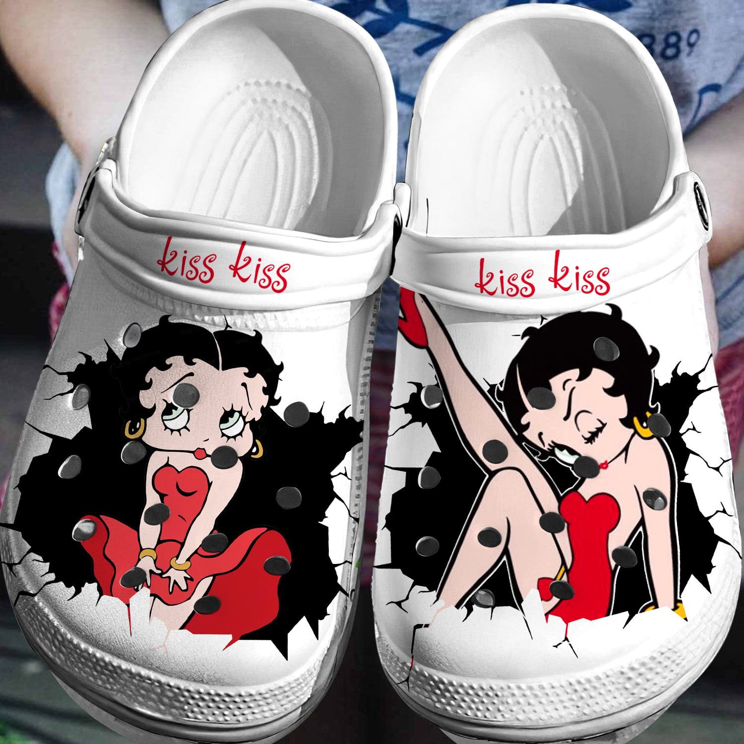 Betty Boop Crocs 3D Clog Shoes