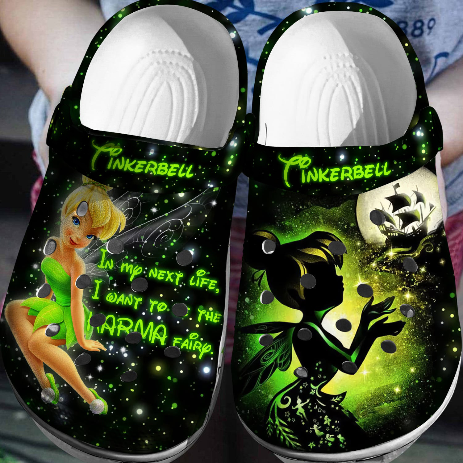 Tinker Bell Crocs 3D Clog Shoes
