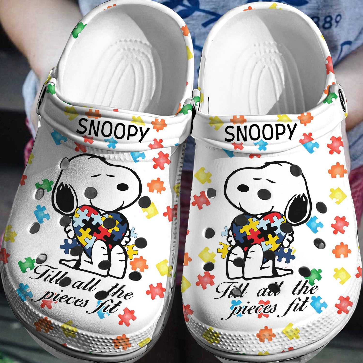 Snoopy Crocs 3D Clog Shoes