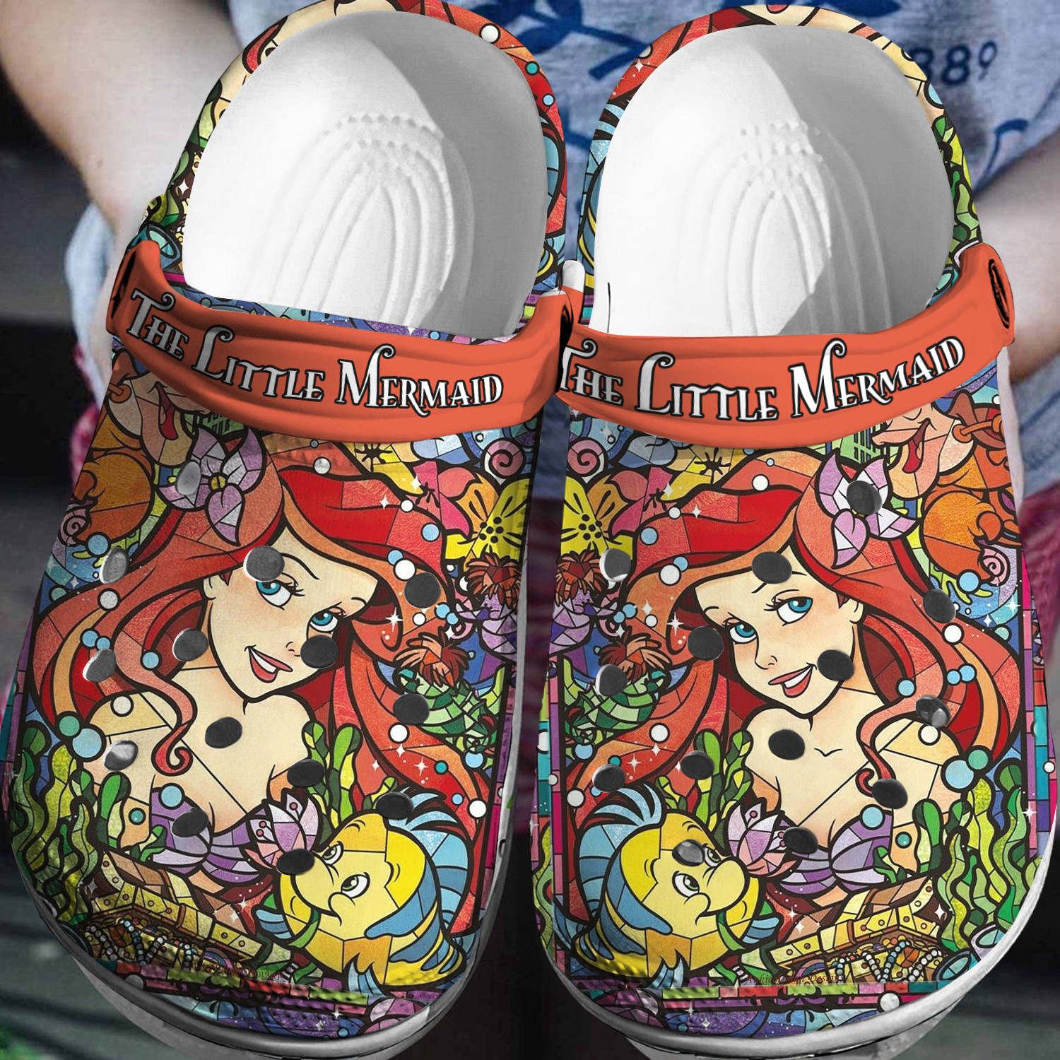 Ariel The Little Mermaid Crocs 3D Clog Shoes