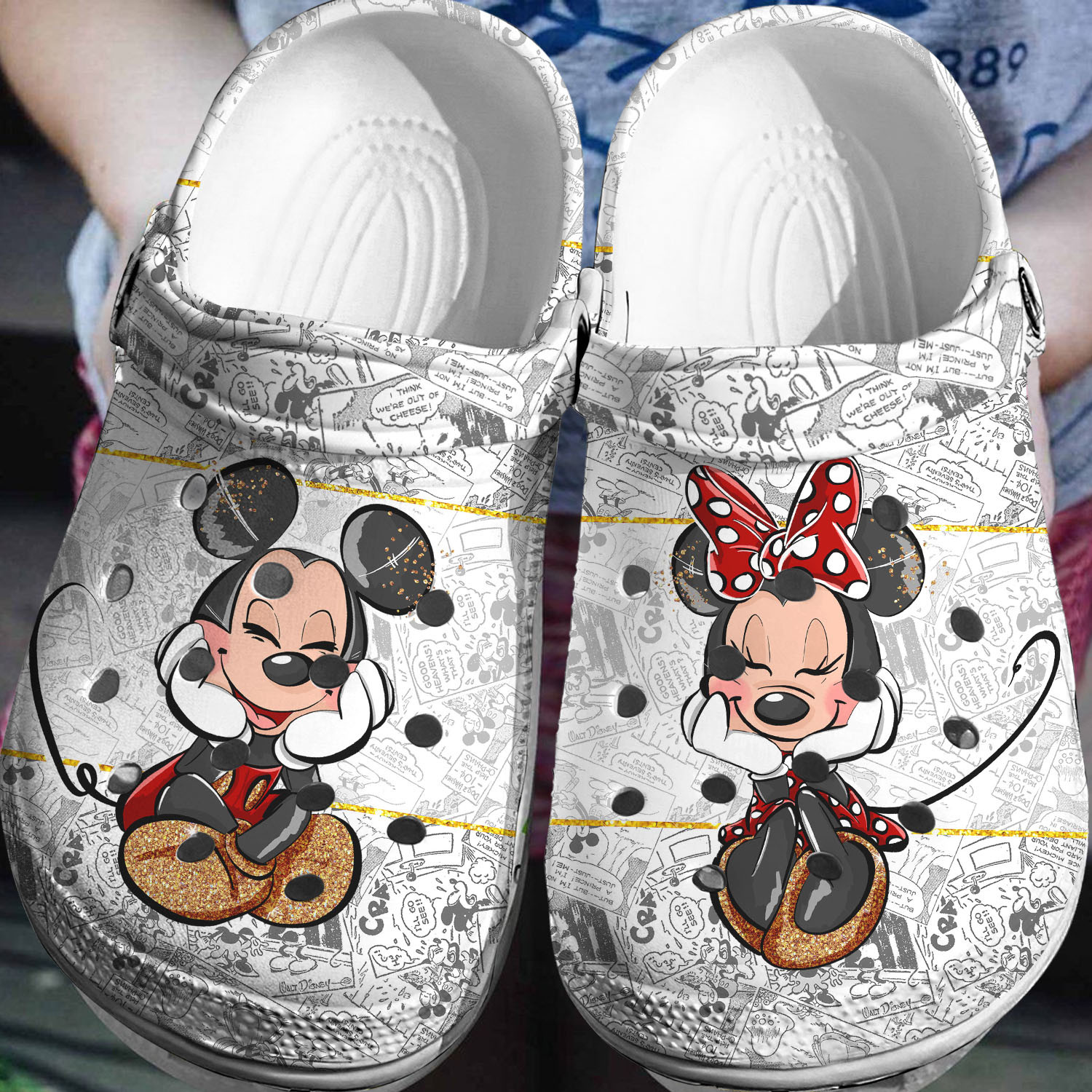 Mickey Minnie Crocs 3D Clog Shoes