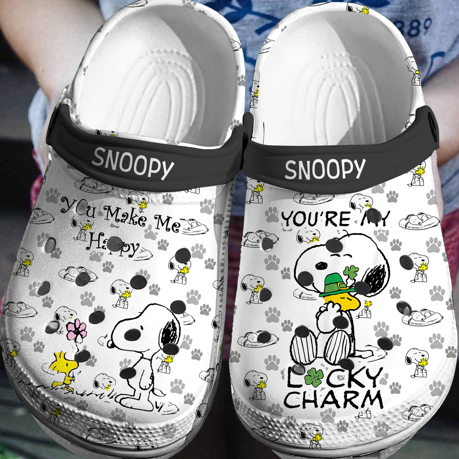 Snoopy Crocs 3D Clog Shoes