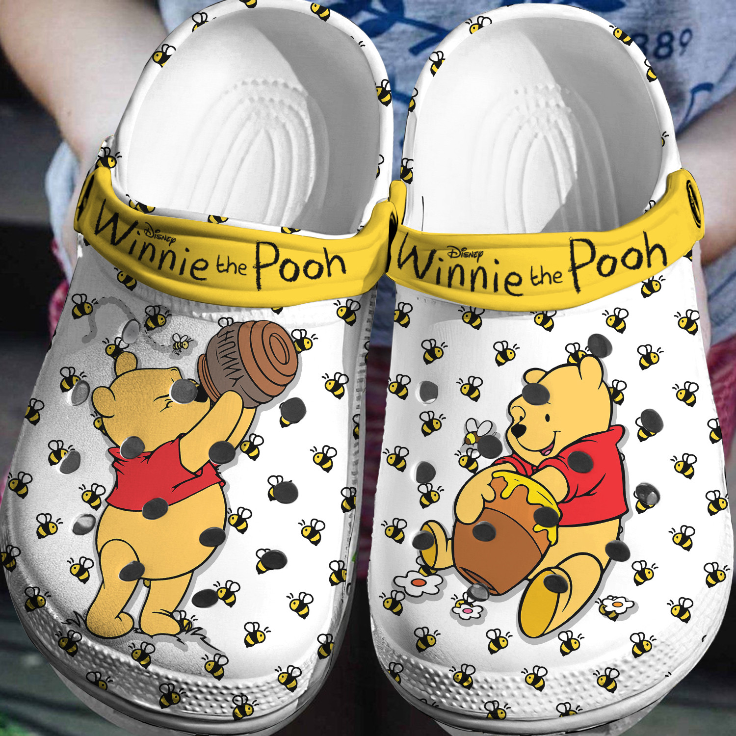Winnie The Pooh Crocs 3D Clog Shoes