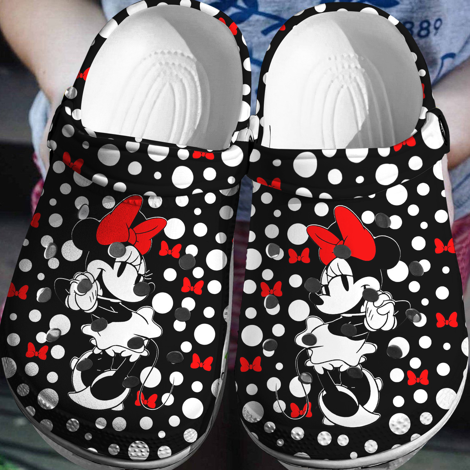 Minnie Mouse Classic Crocs 3D Clog Shoes