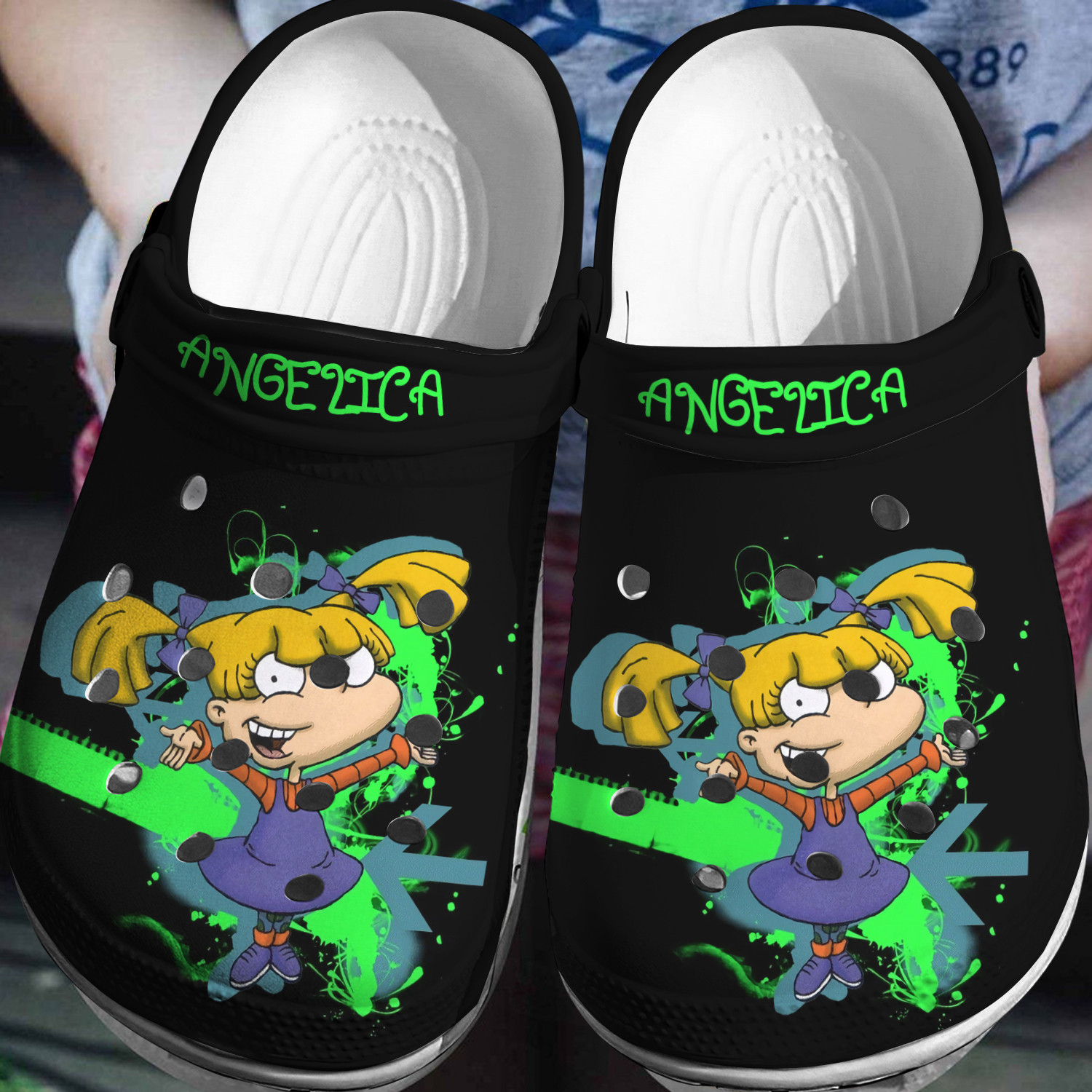 Rugrats Angelica Pickles Crocs 3D Clog Shoes