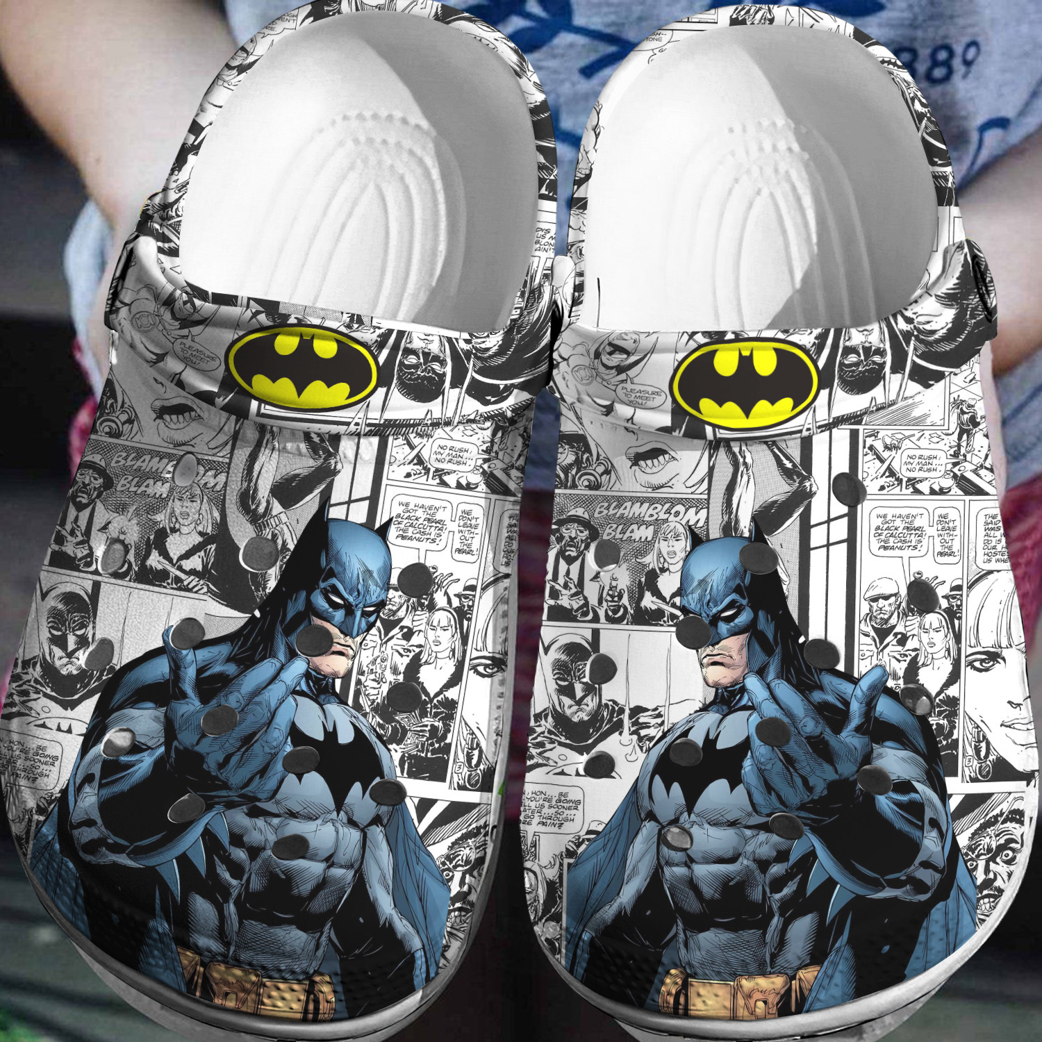 Batman Comic Crocs 3D Clog Shoes