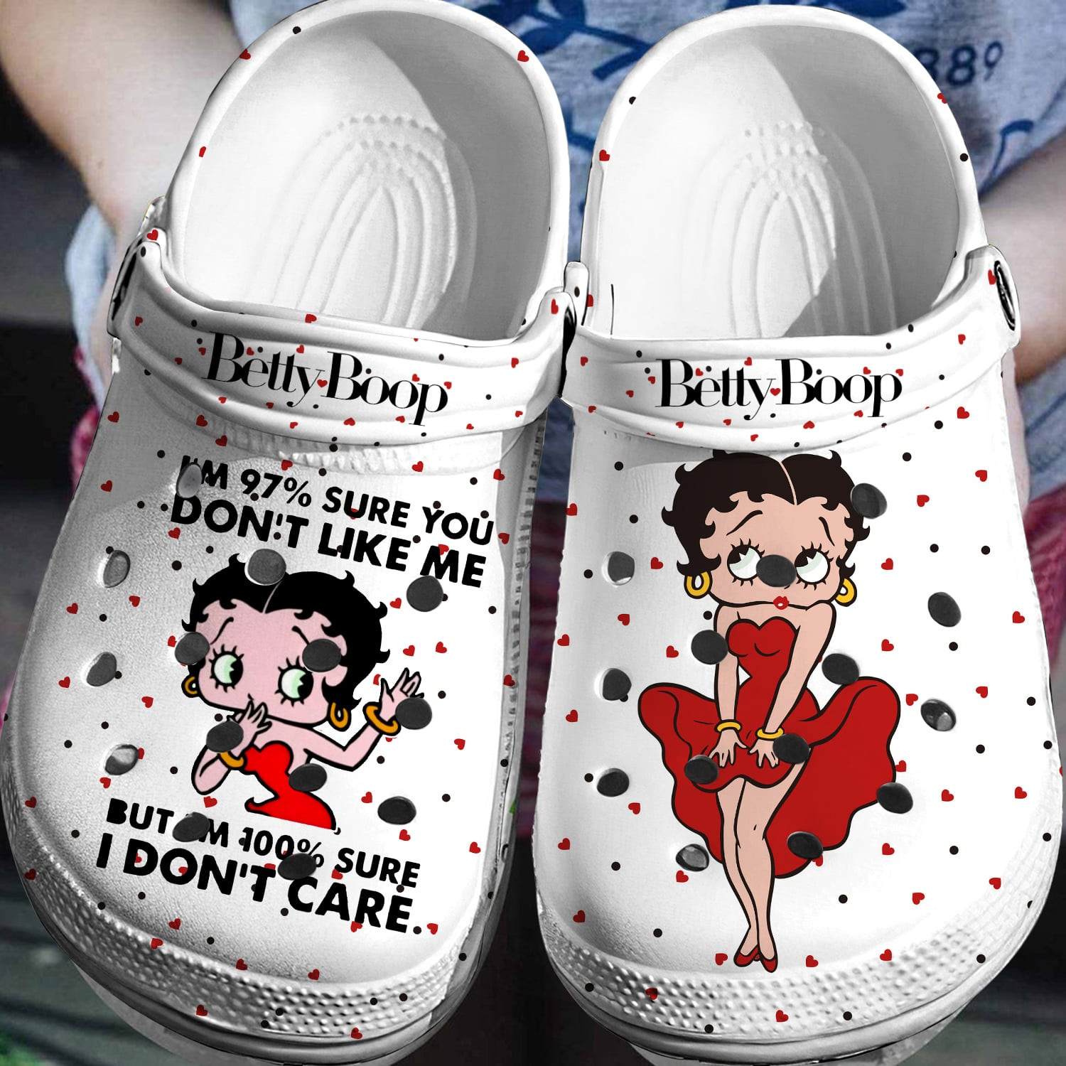 Betty Boop Crocs 3D Clog Shoes