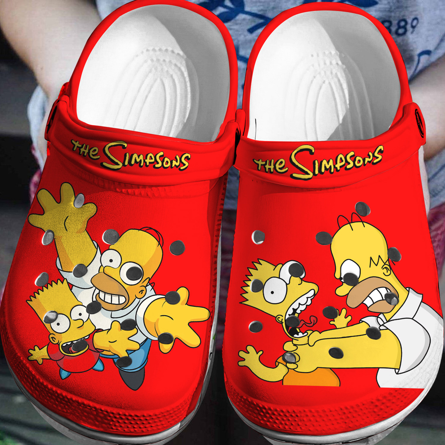 Homer Bart Simpson Crocs 3D Clog Shoes
