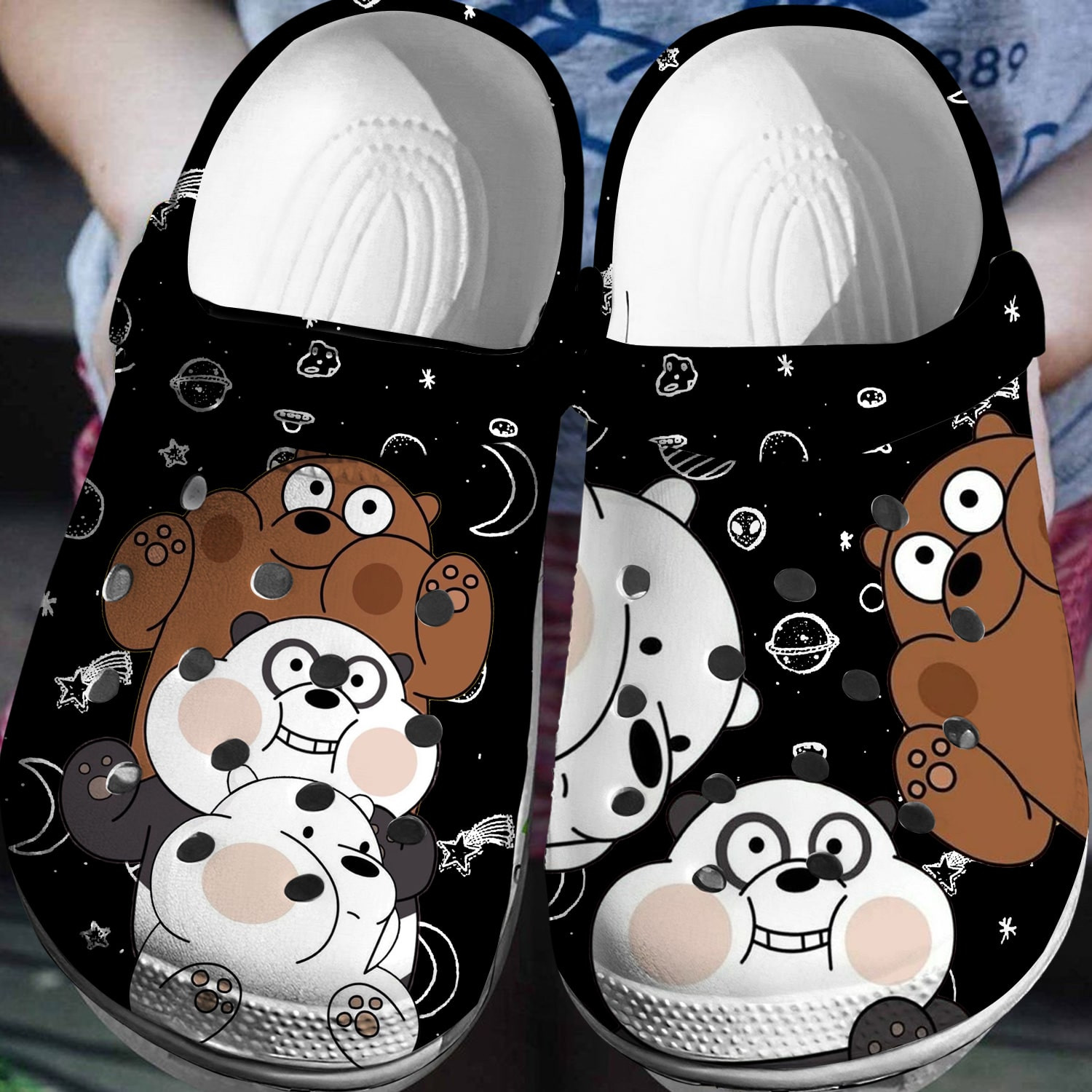 Three Bear Crocs 3D Clog Shoes