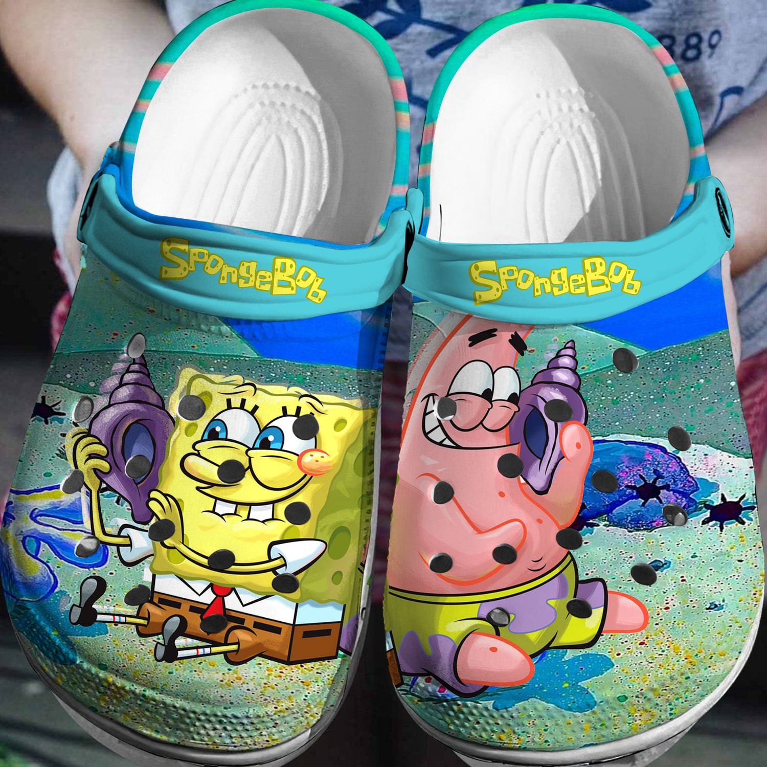 SpongeBob Crocs 3D Clog Shoes