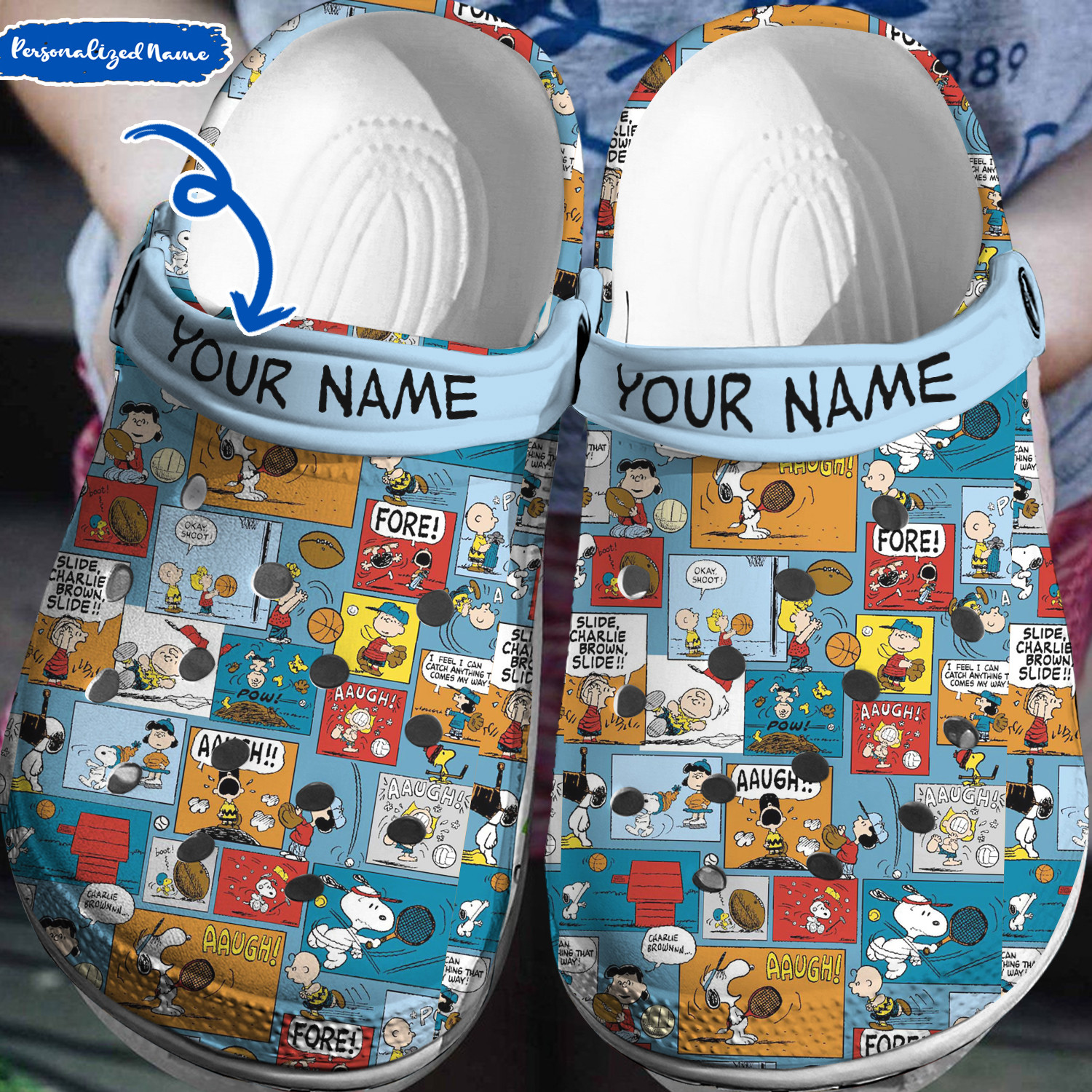 Snoopy Crocs 3D Clog Shoes