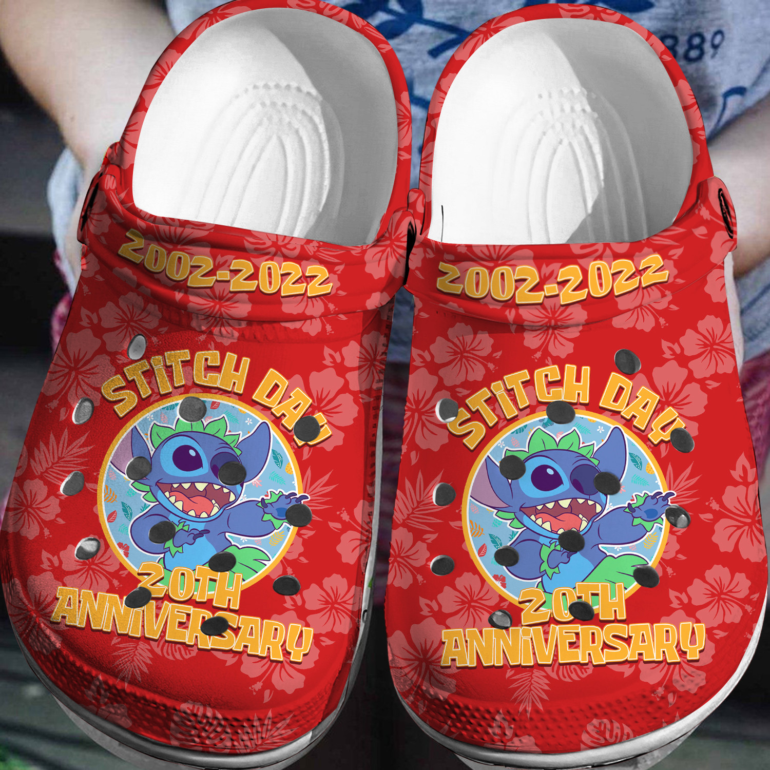 Stitch 20th Anniversary Crocs 3D Clog Shoes