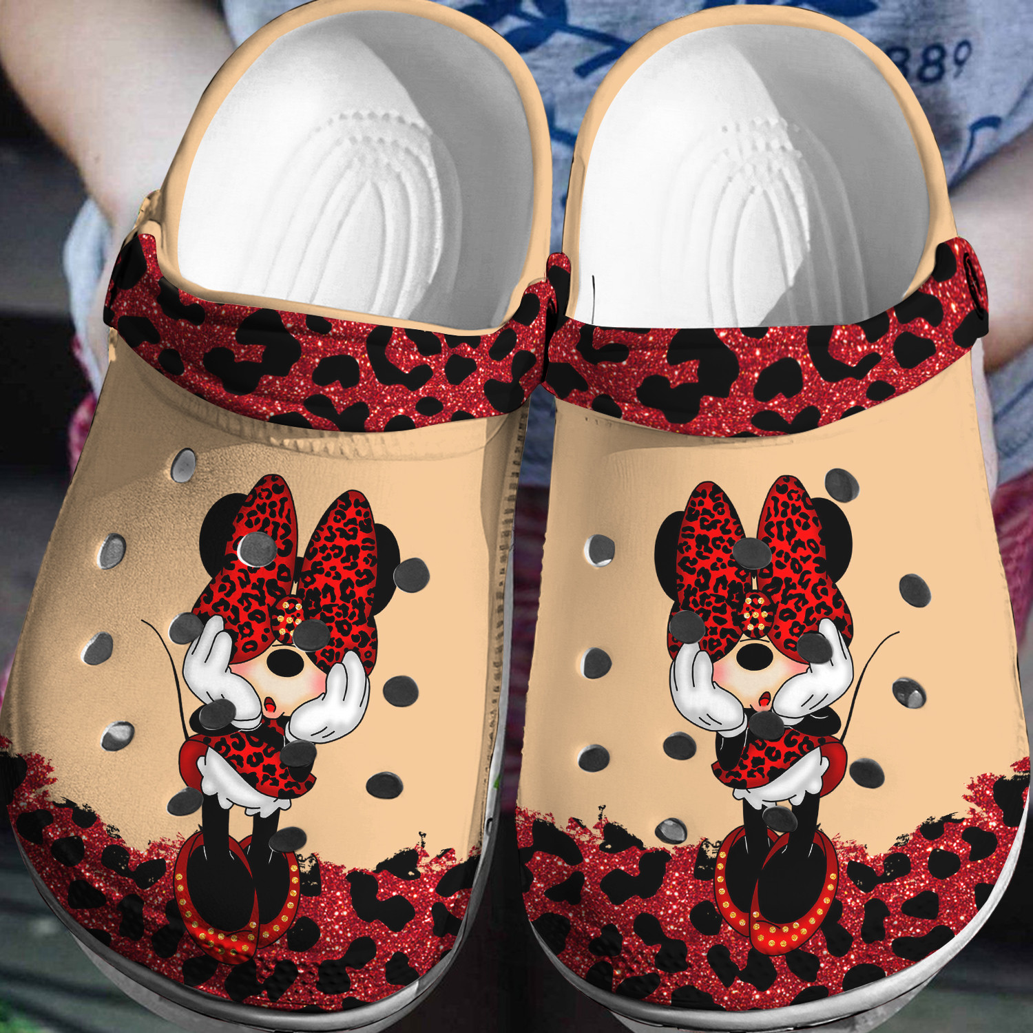 Minnie Mouse Crocs 3D Clog Shoes