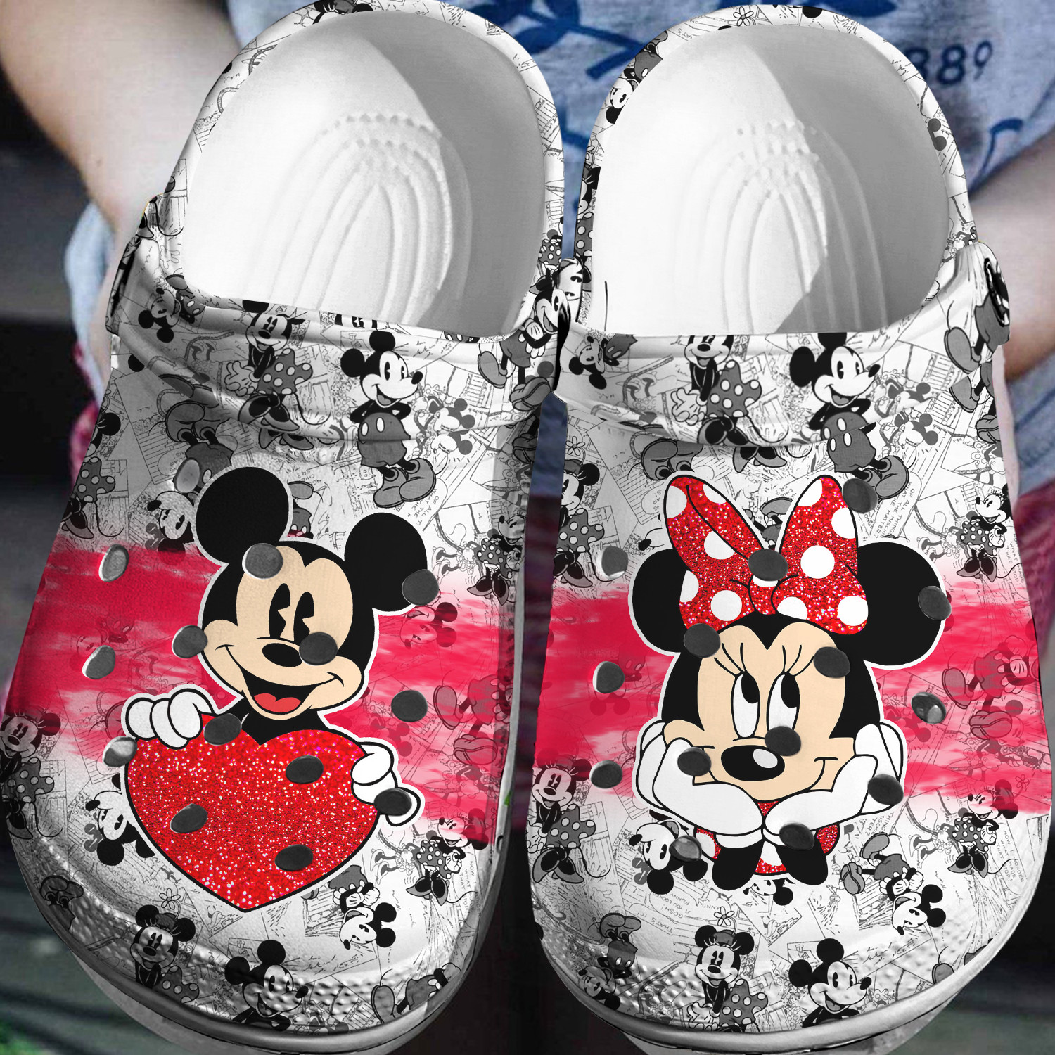 Mickey Minnie Crocs 3D Clog Shoes