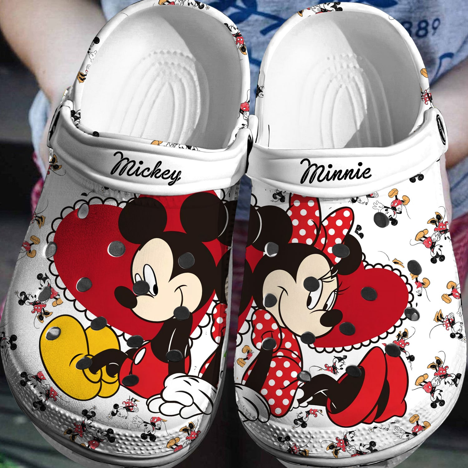 Mickey Minnie Crocs 3D Clog Shoes