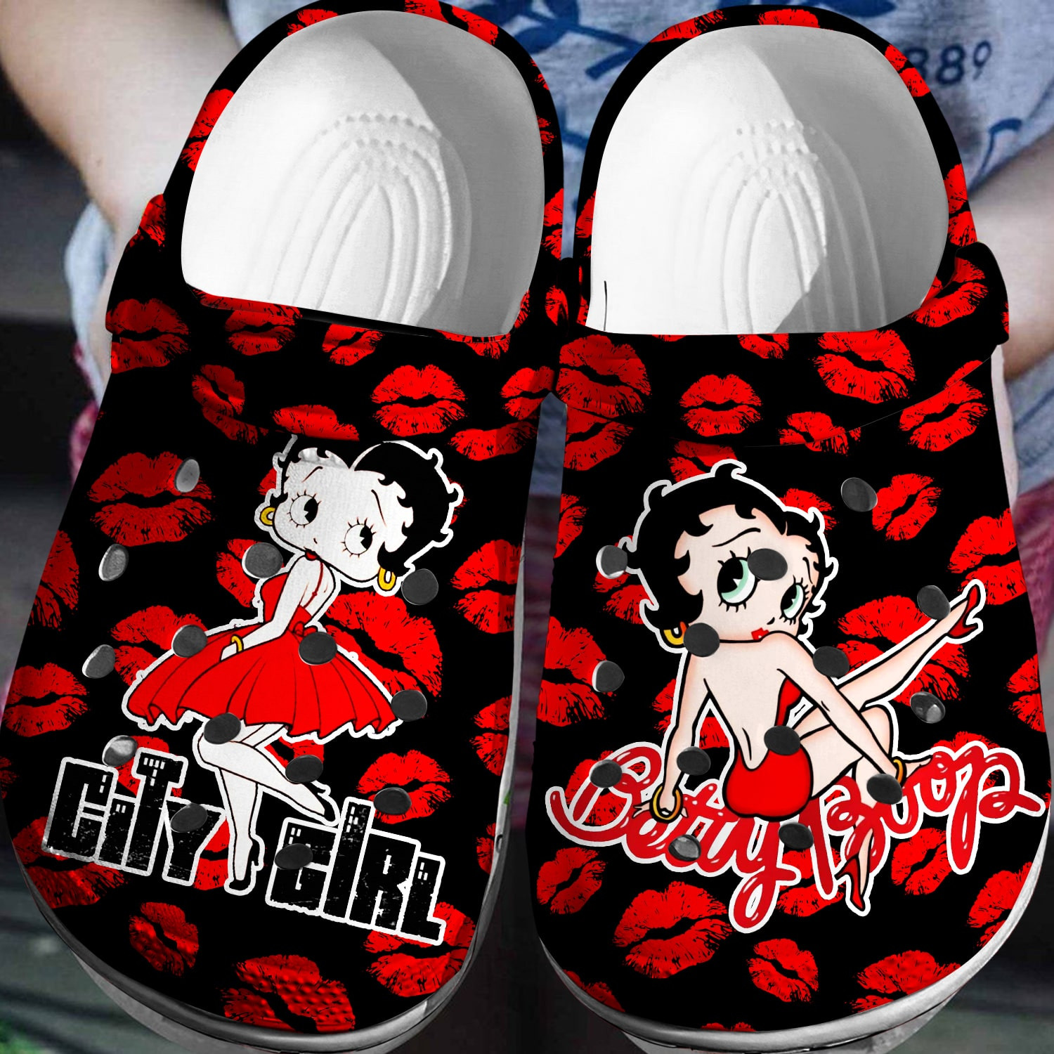 Betty Boop Crocs 3D Clog Shoes