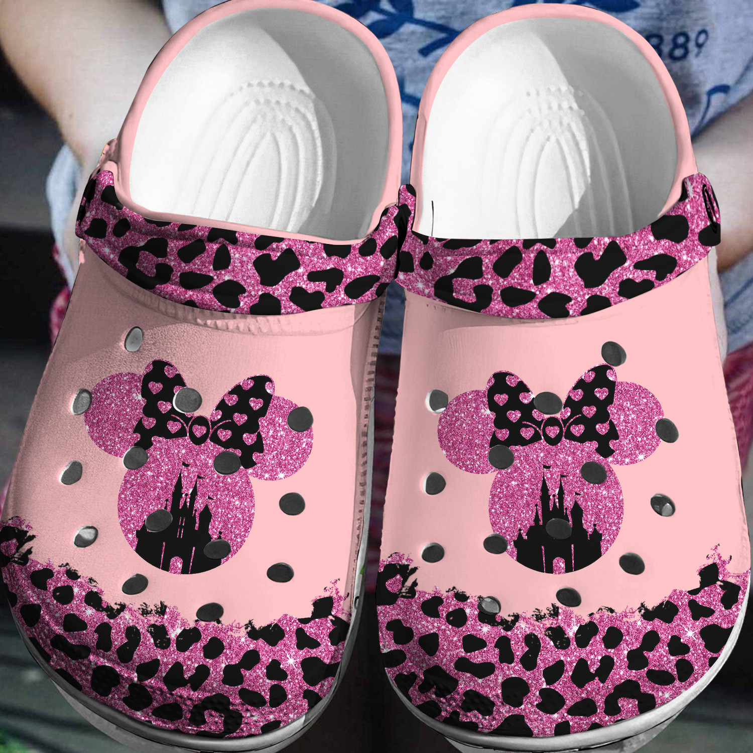 Minnie Castle Crocs 3D Clog Shoes