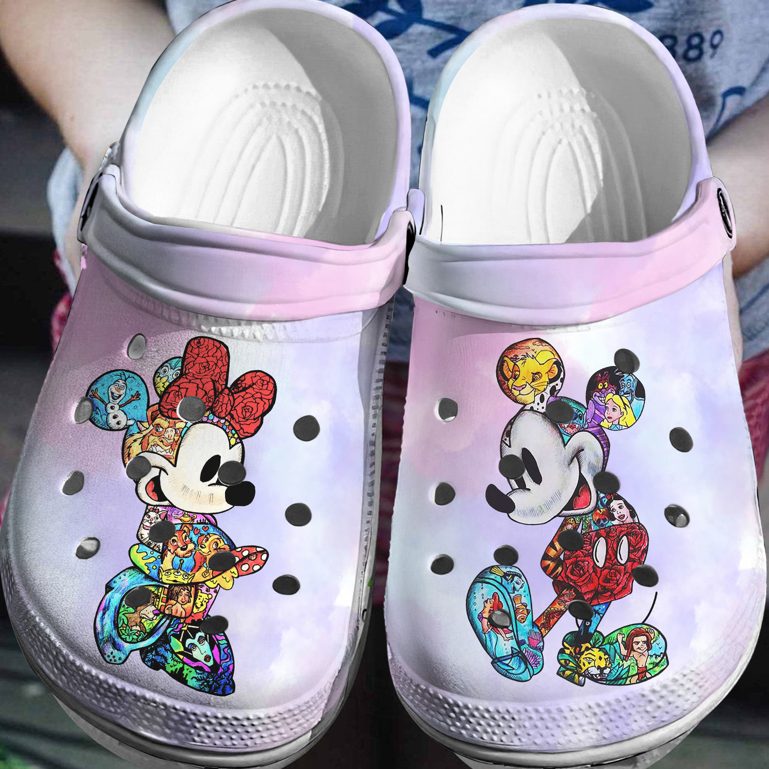 Mickey Minnie Crocs 3D Clog Shoes