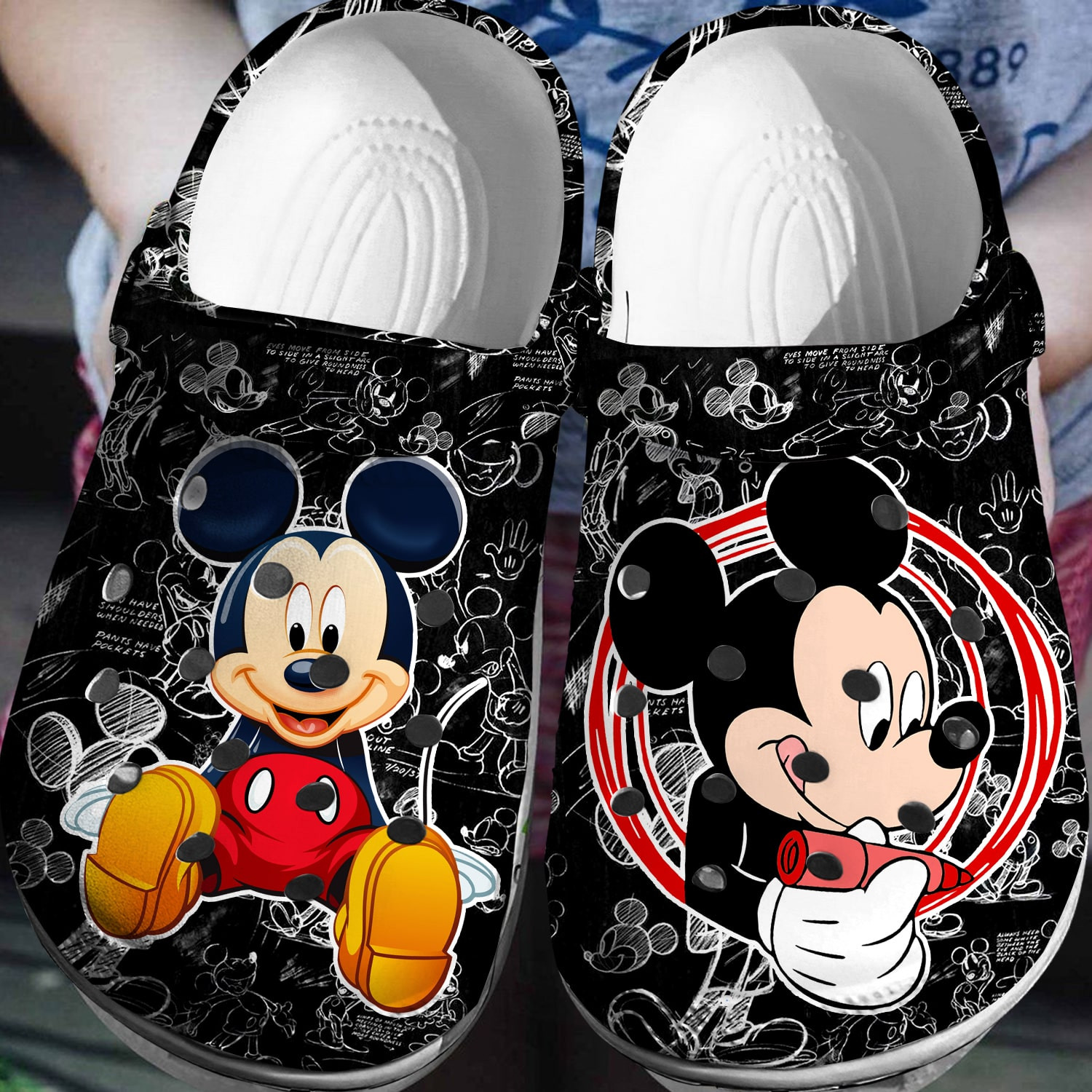 Mickey Crocs 3D Clog Shoes