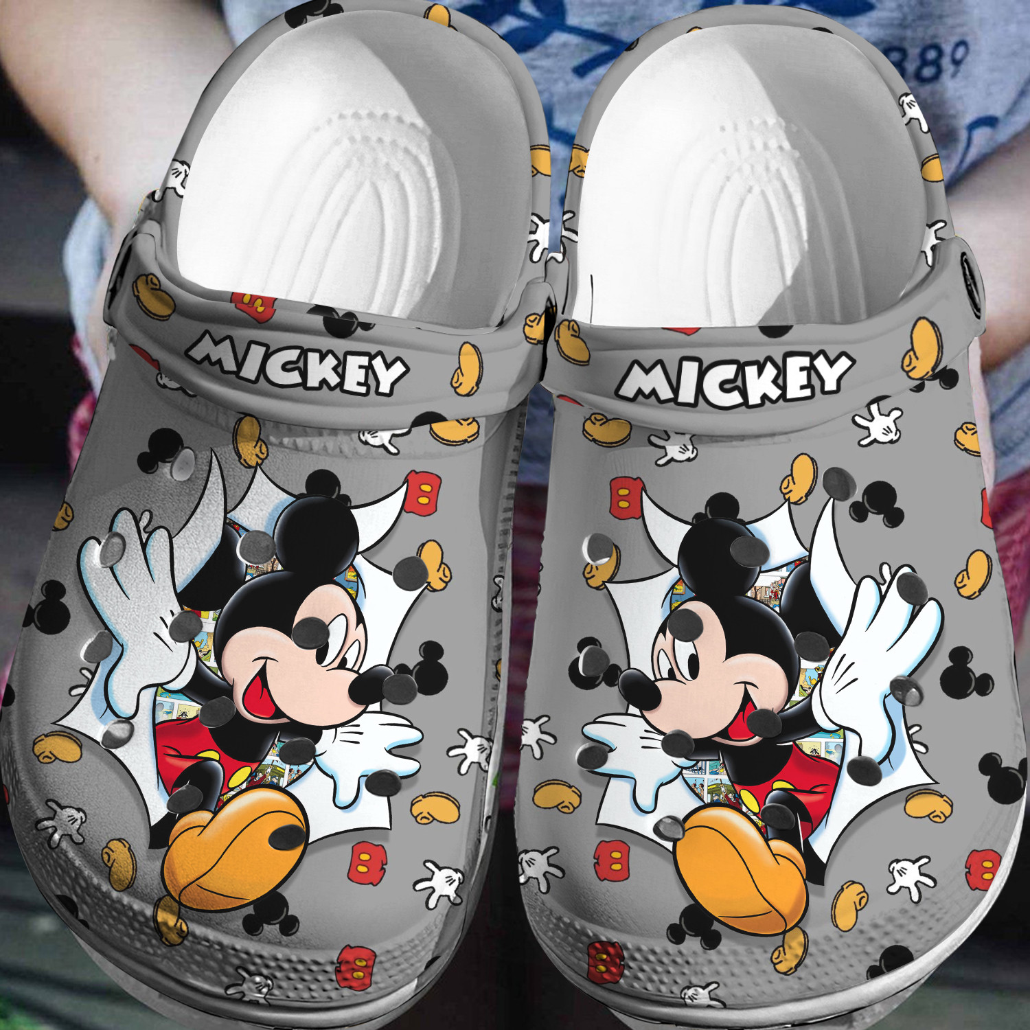 Mickey Mouse Crocs 3D Clog Shoes