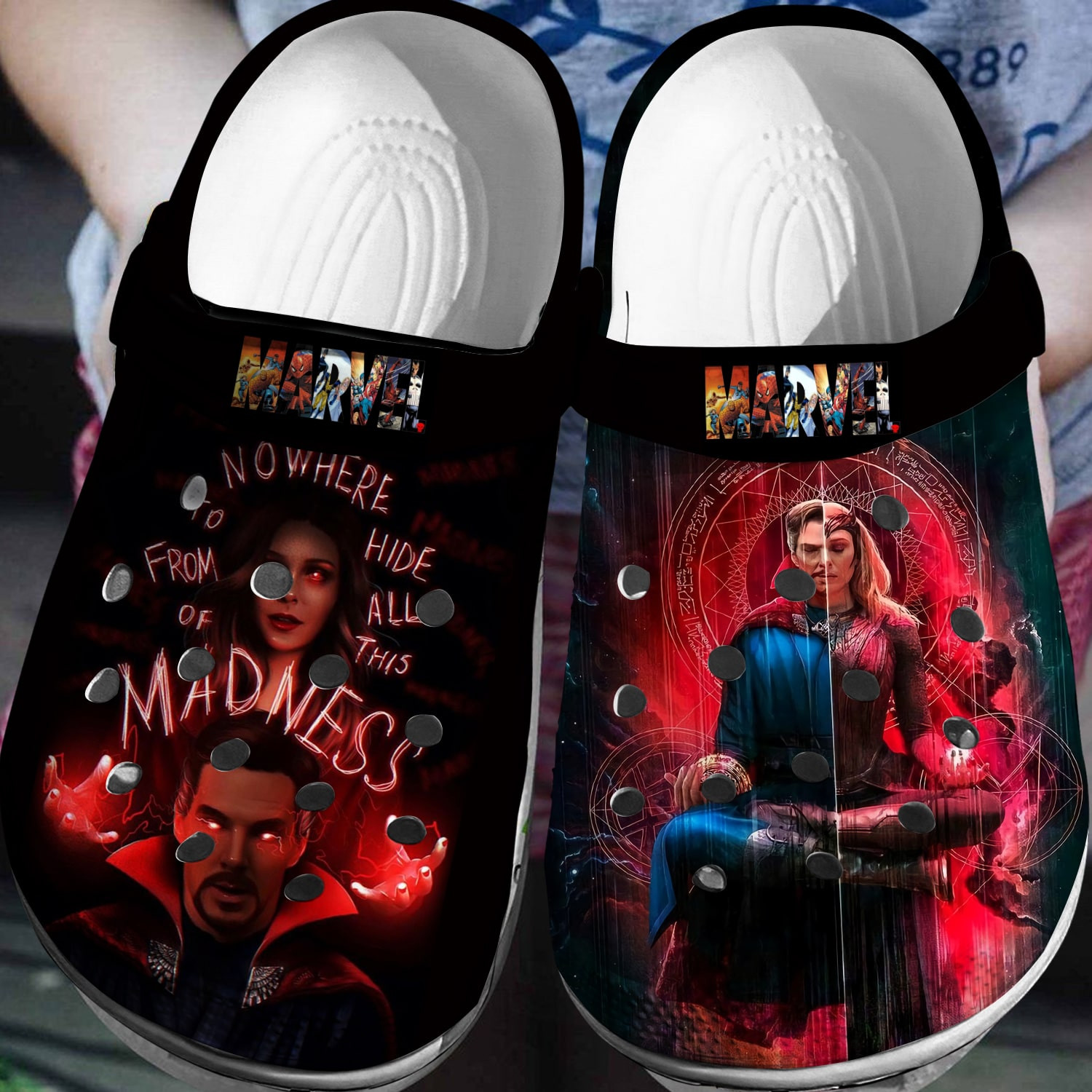 Doctor Strange vs Wanda Crocs 3D Clog Shoes