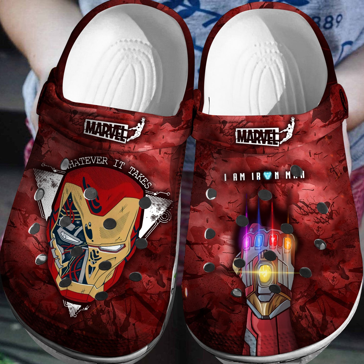 Iron Man Crocs 3D Clog Shoes