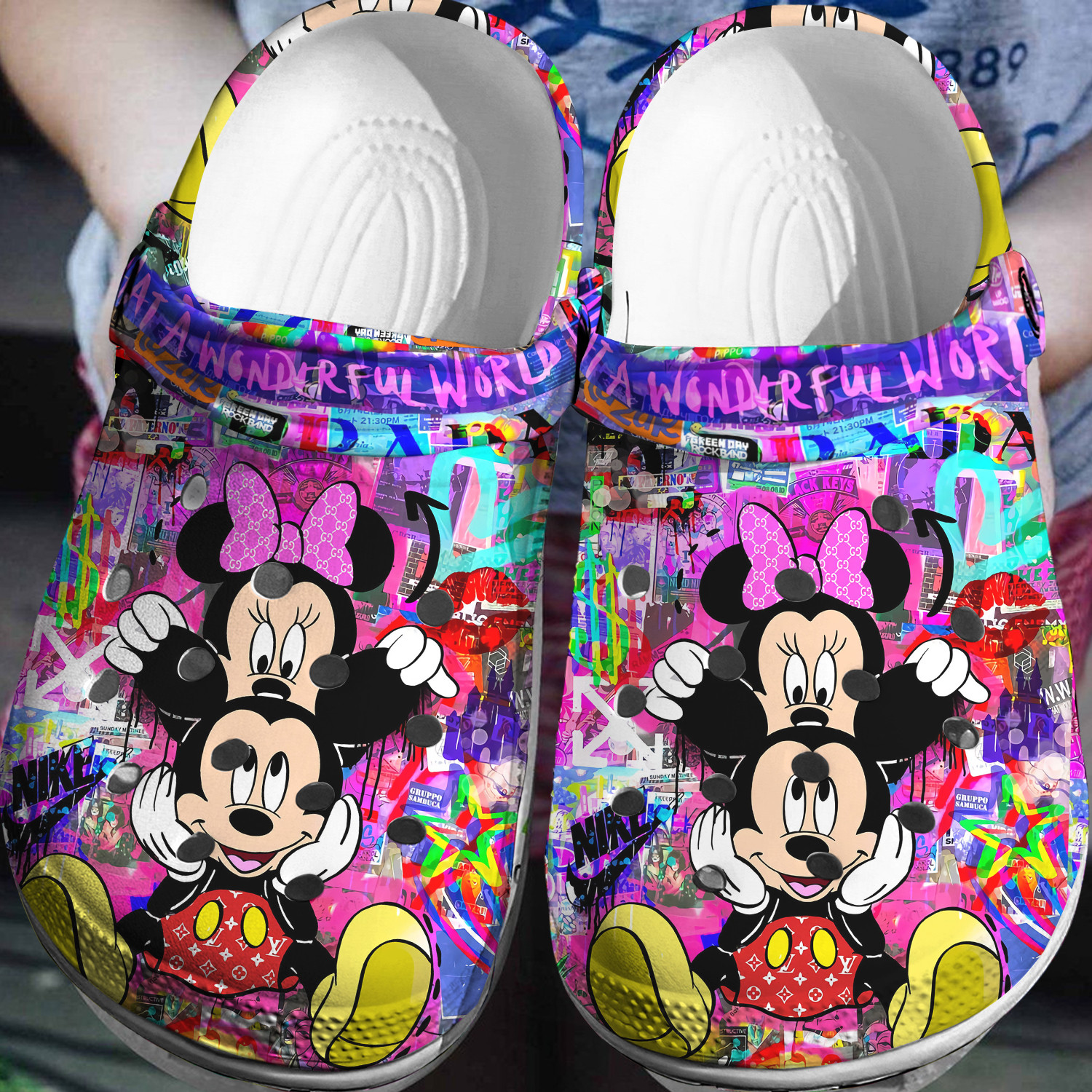 Mickey Minnie Crocs 3D Clog Shoes