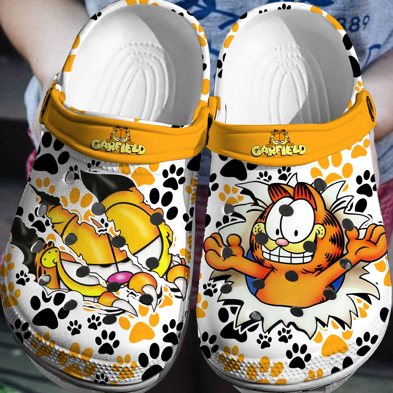 Garfield Crocs 3D Clog Shoes