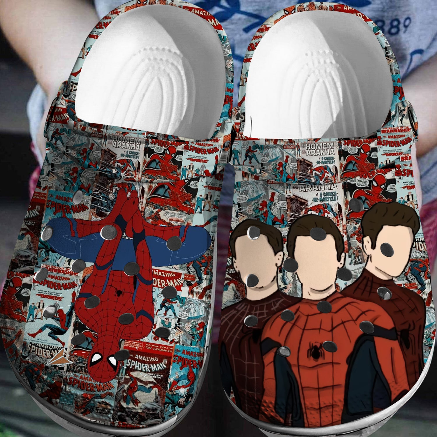 Spiderman Crocs 3D Clog Shoes