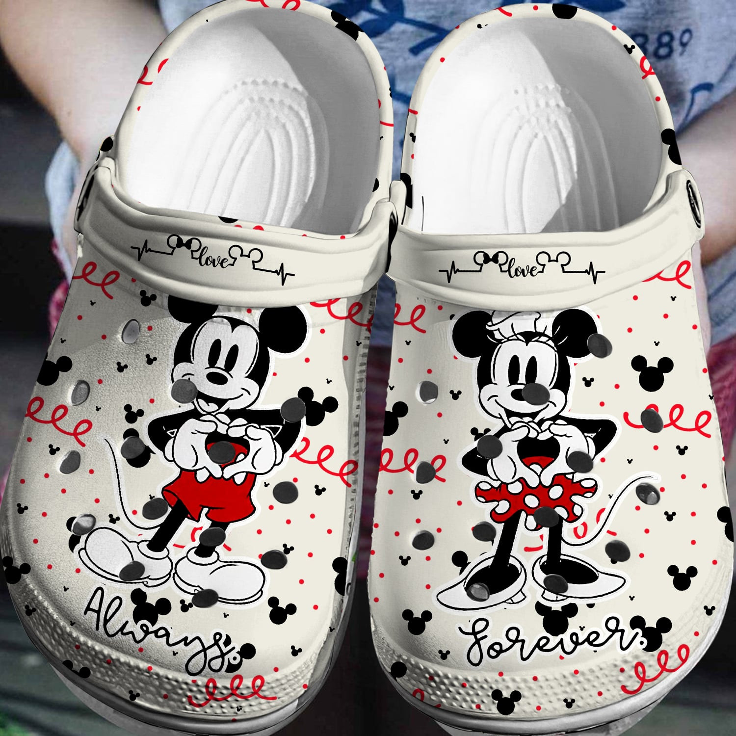 Mickey Minnie Crocs 3D Clog Shoes