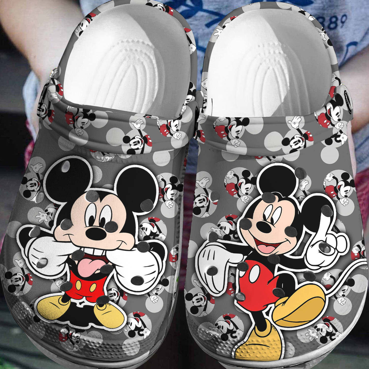 Mickey Mouse Crocs 3D Clog Shoes