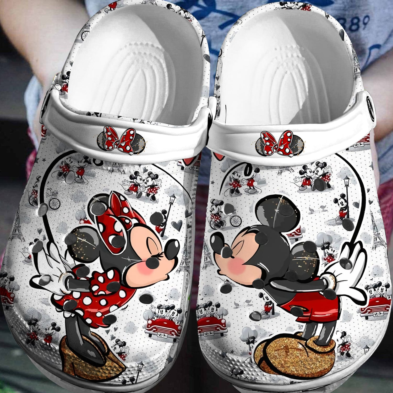 Mickey Minne Crocs 3D Clog Shoes