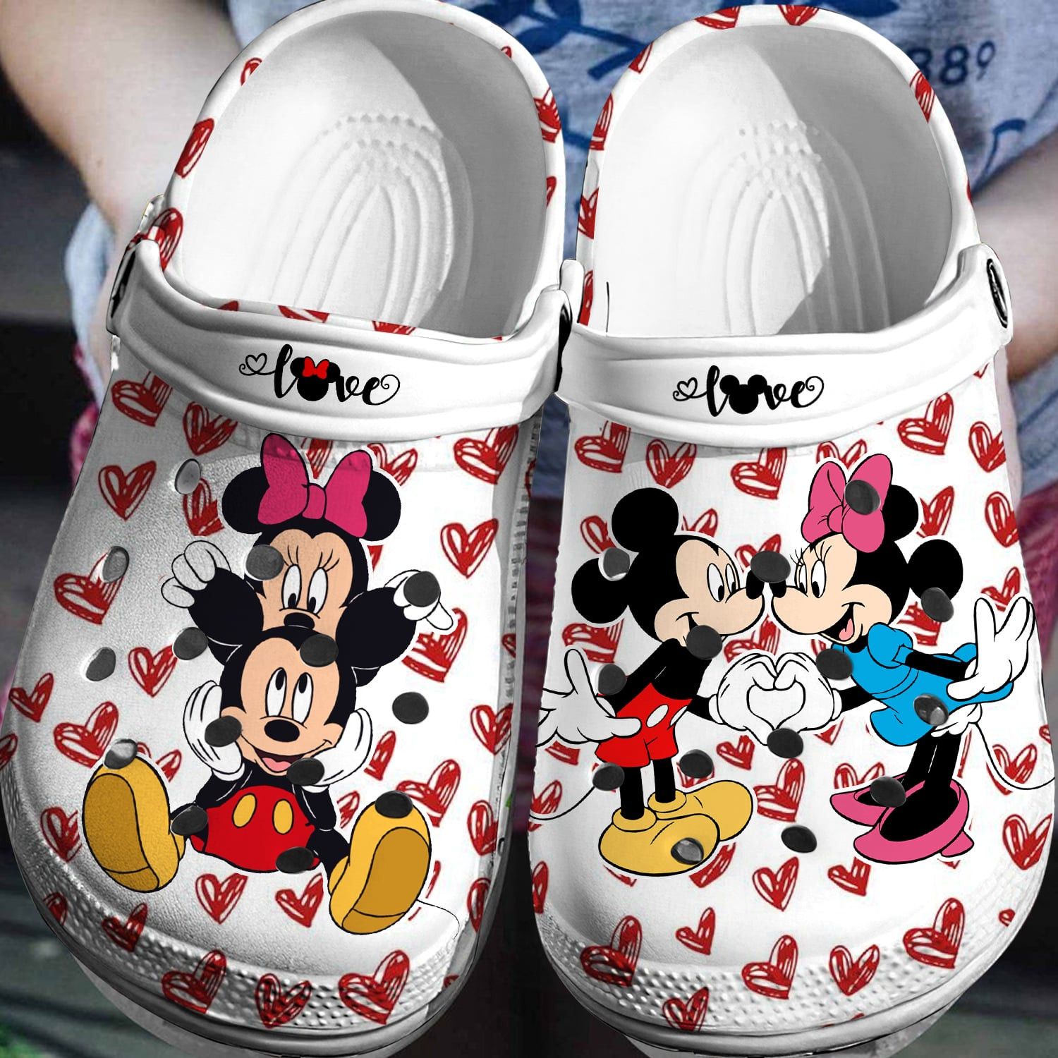 Mickey and Minnie Crocs 3D Clog Shoes