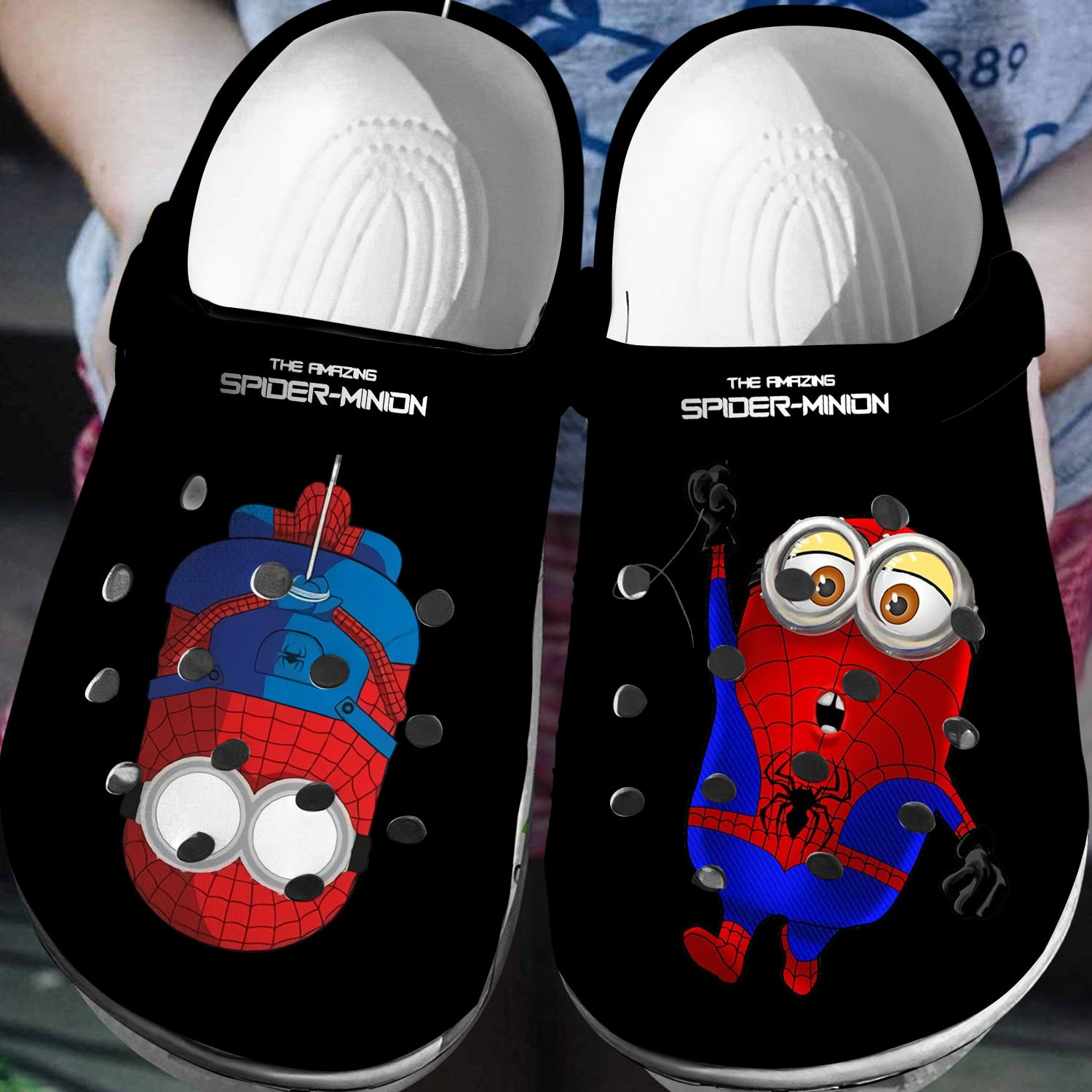 Minions x Spiderman Crocs 3D Clog Shoes