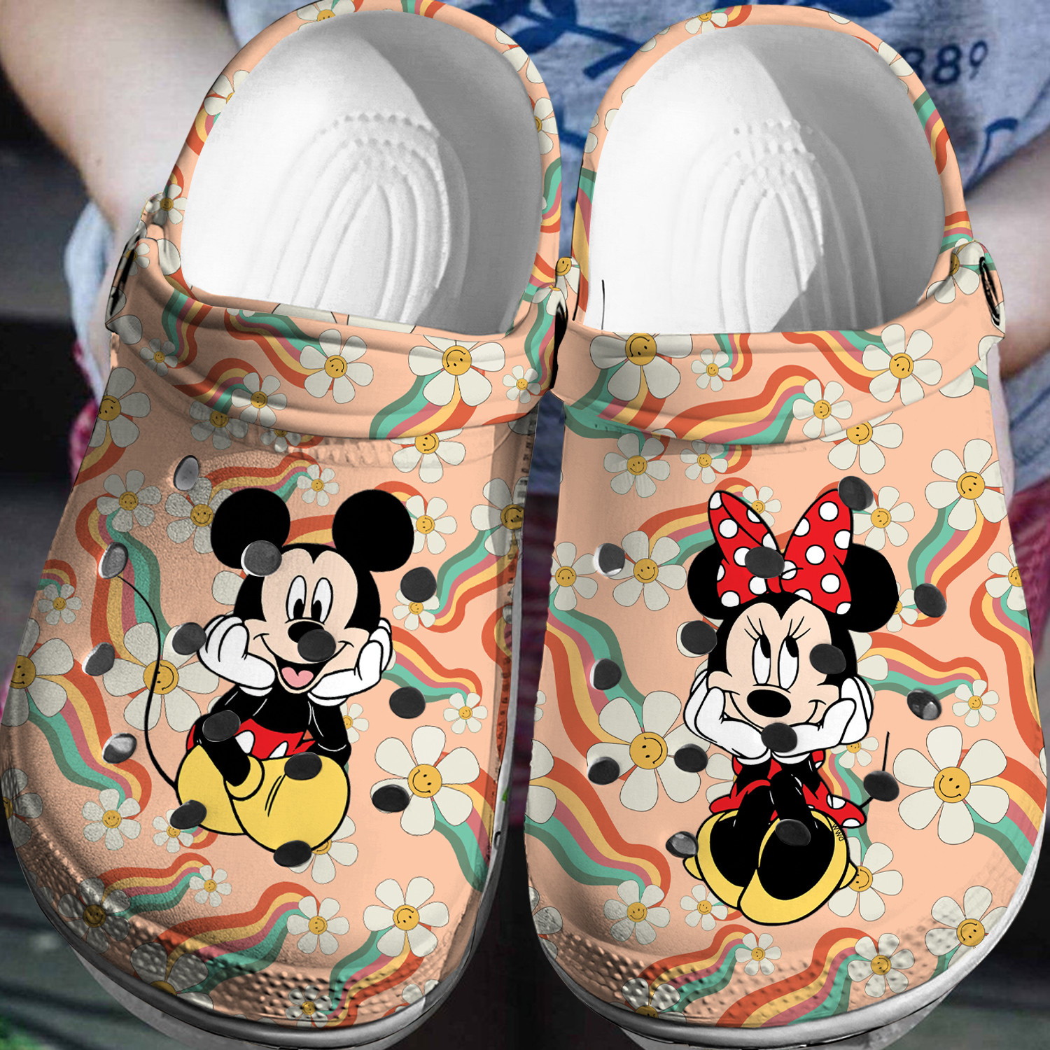 Mickey Minnie Crocs 3D Clog Shoes