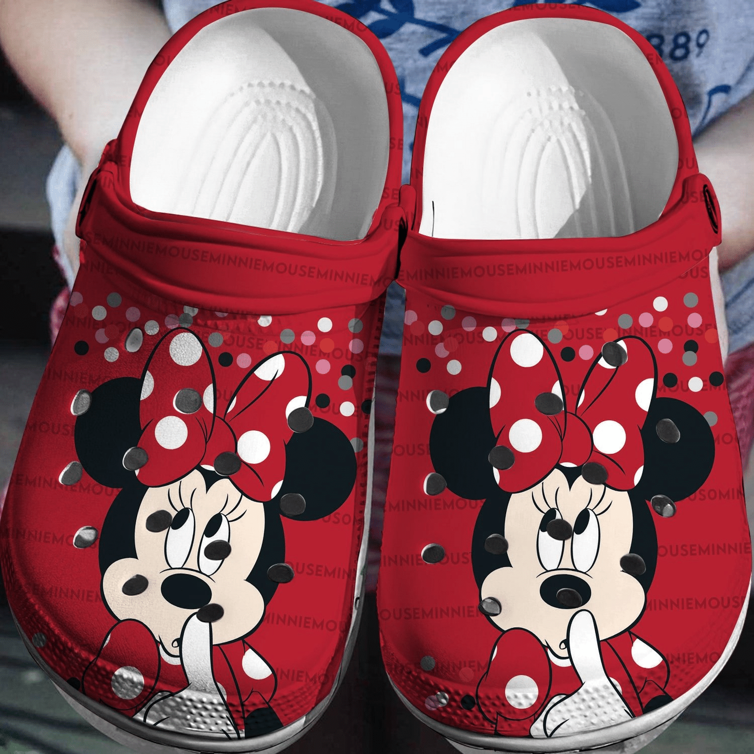 Minnie Mouse Crocs 3D Clog Shoes