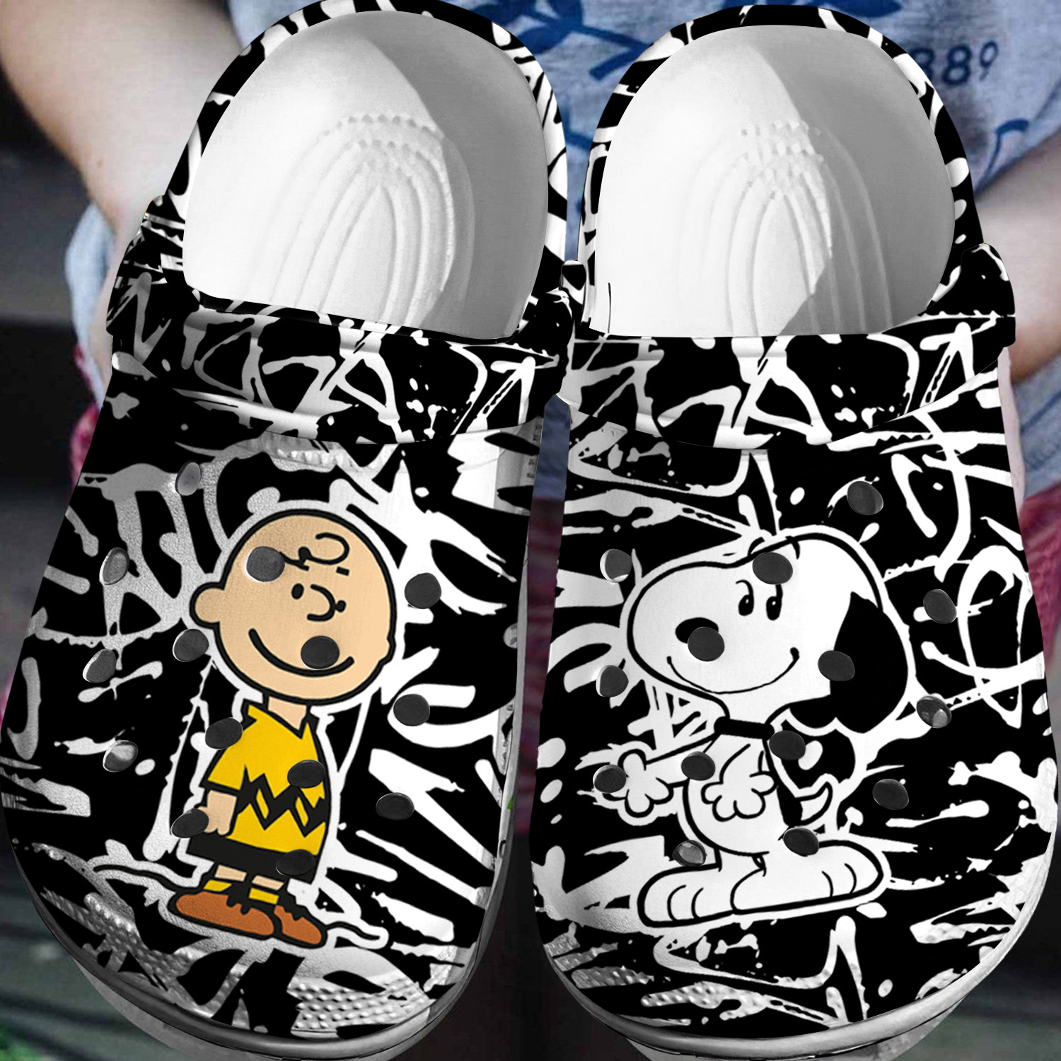Snoopy Charlie Crocs 3D Clog Shoes