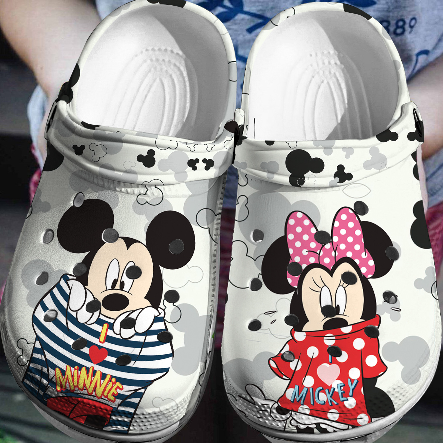 Mickey Minnie Crocs 3D Clog Shoes