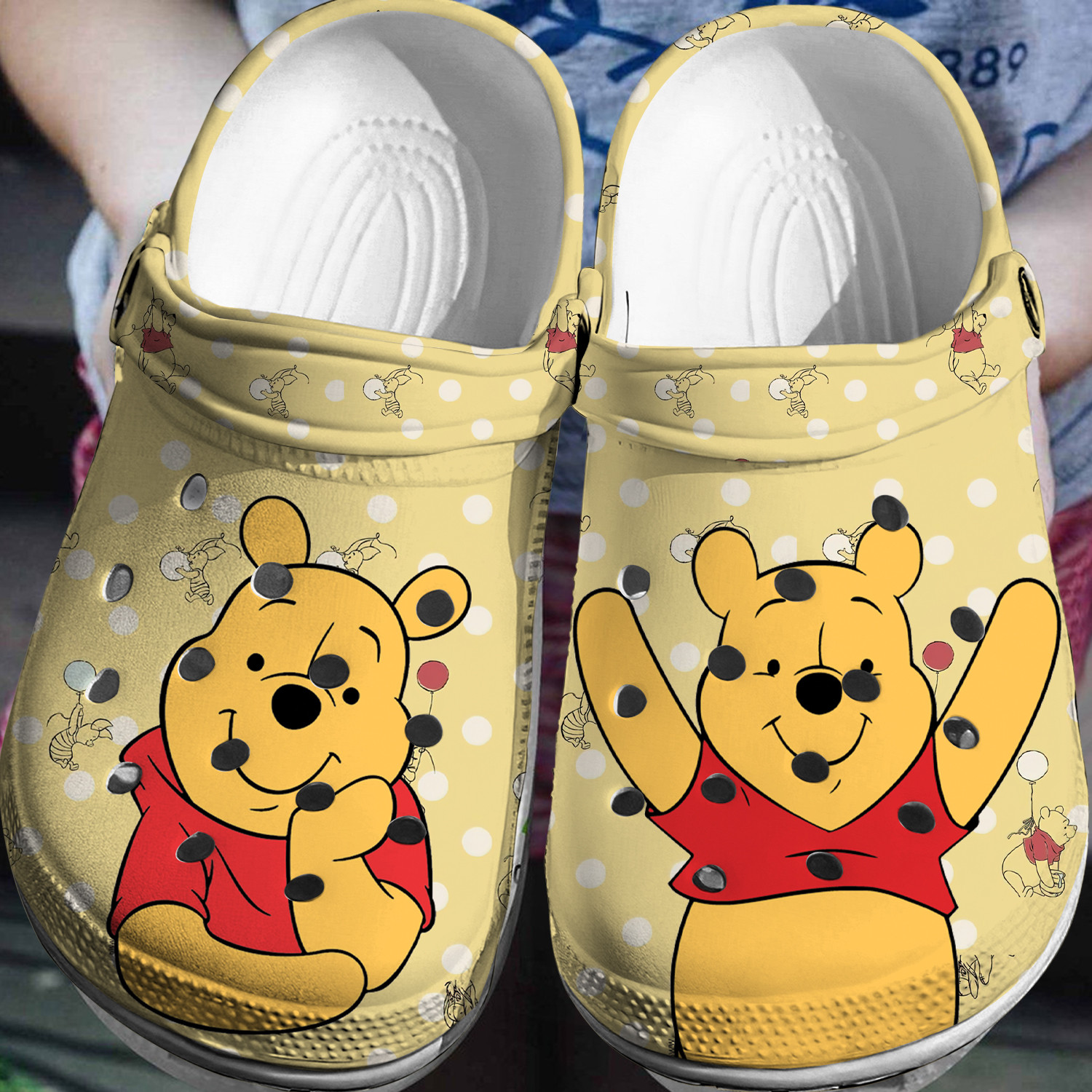 Winnie The Pooh Crocs 3D Clog Shoes