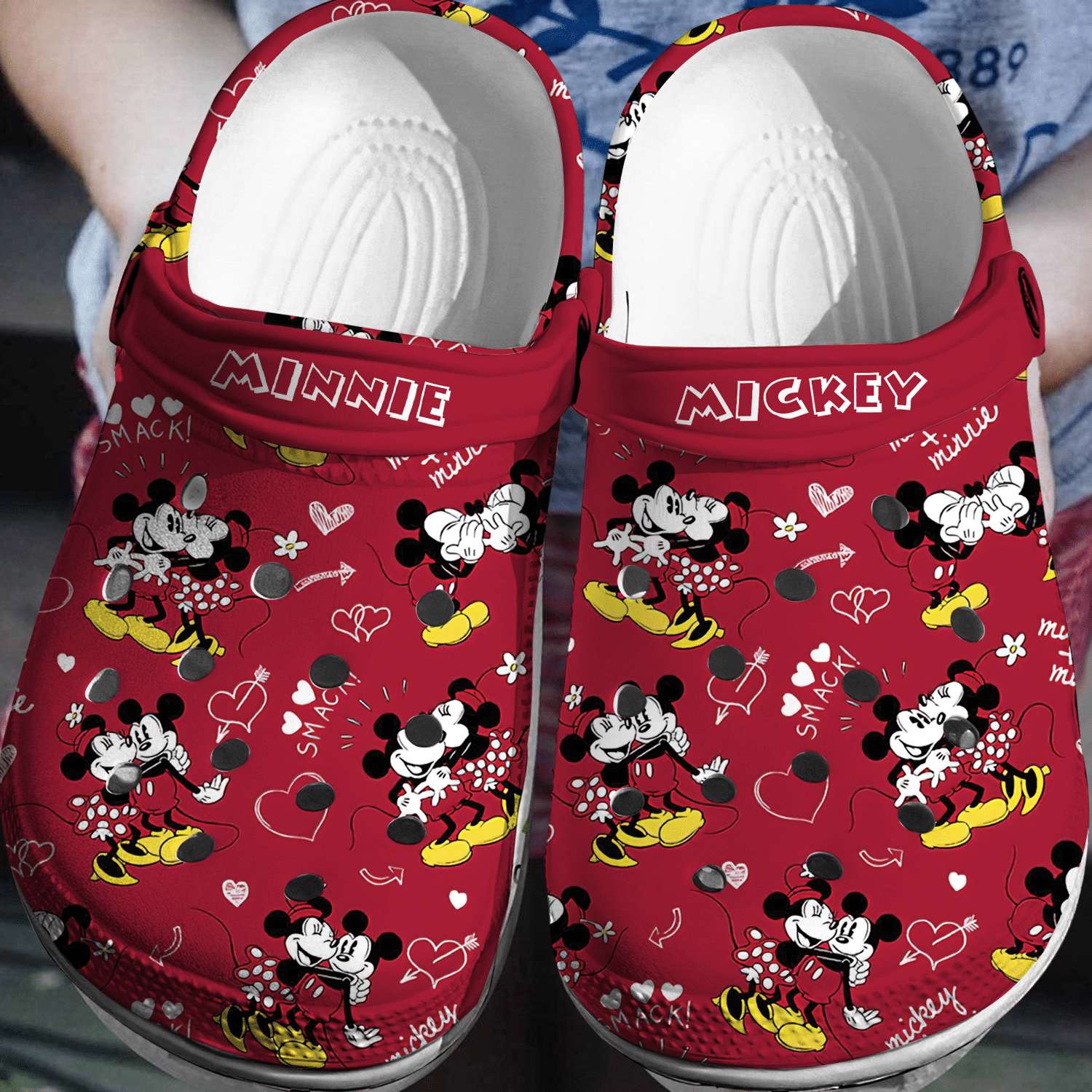 Mickey Minnie Crocs 3D Clog Shoes