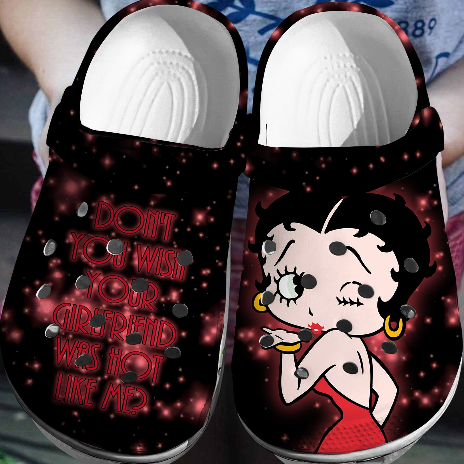 Betty Boop Crocs 3D Clog Shoes