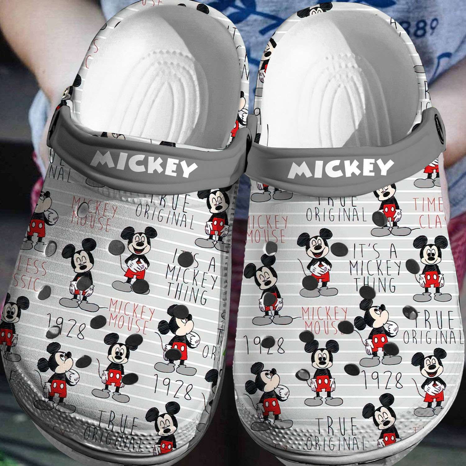 Mickey Mouse Crocs 3D Clog Shoes