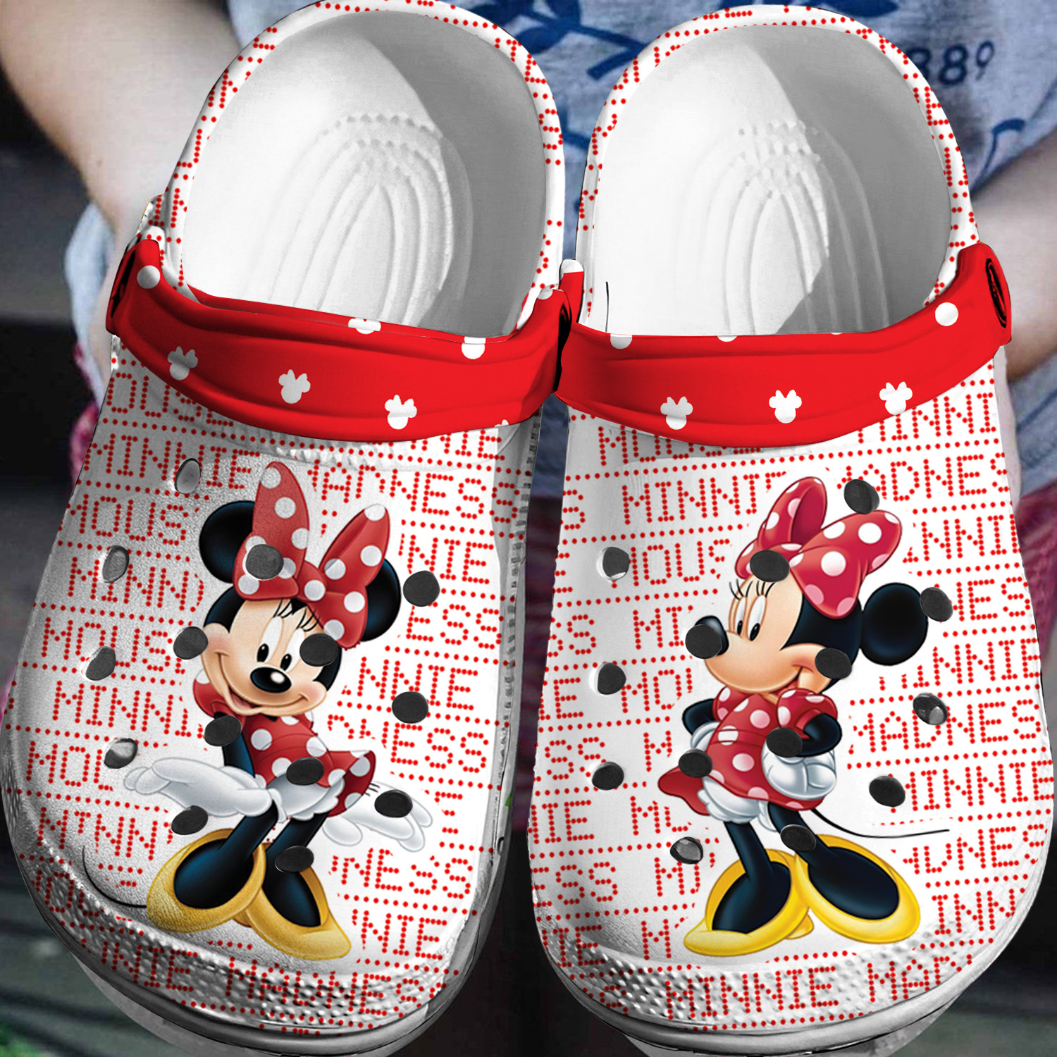 Minnie Mouse Crocs 3D Clog Shoes